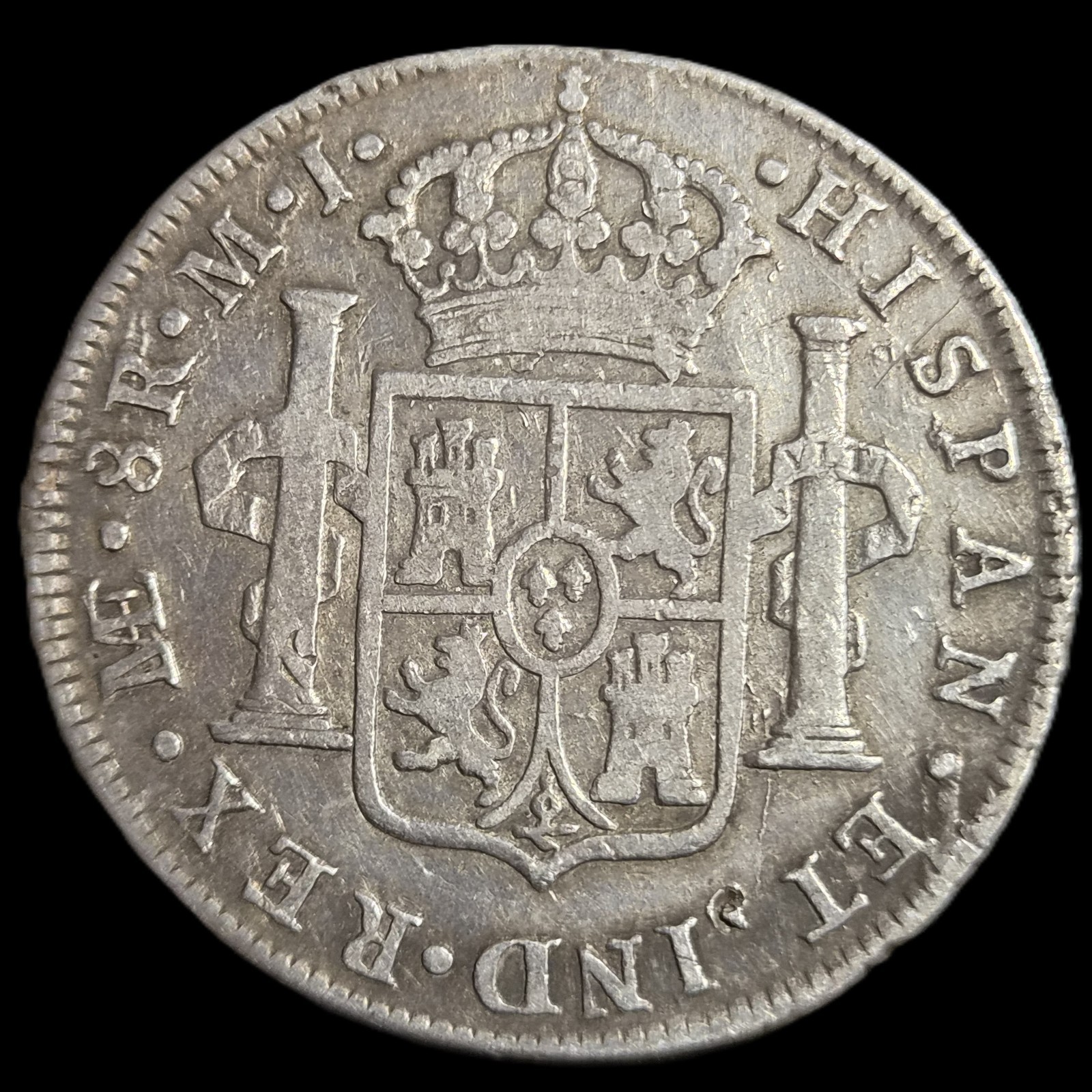Peru Spanish Colonial 8 Reales Carol Carolus III 1779 LME MJ Lima Mint - Image 2
