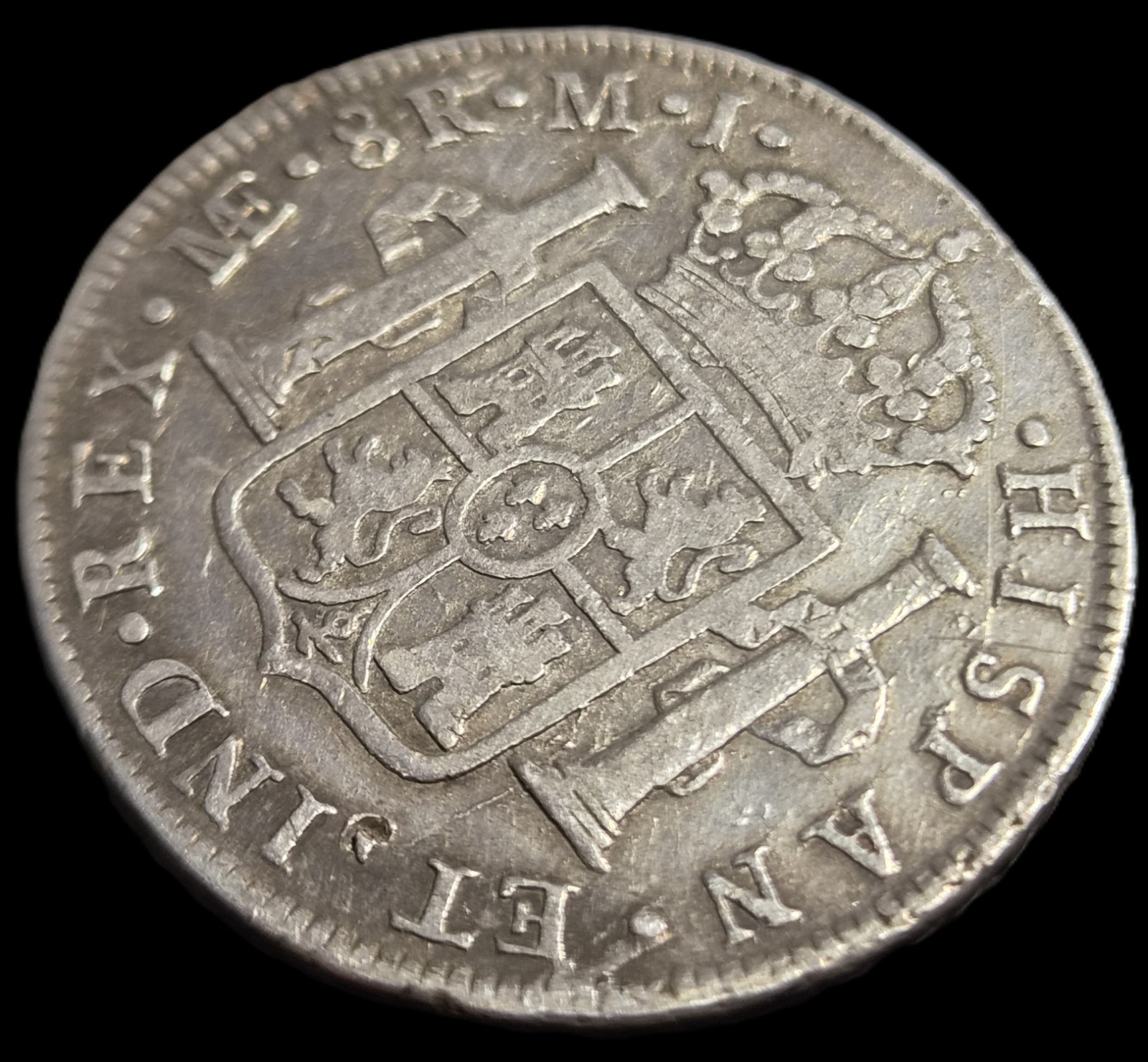 Peru Spanish Colonial 8 Reales Carol Carolus III 1779 LME MJ Lima Mint - Image 4