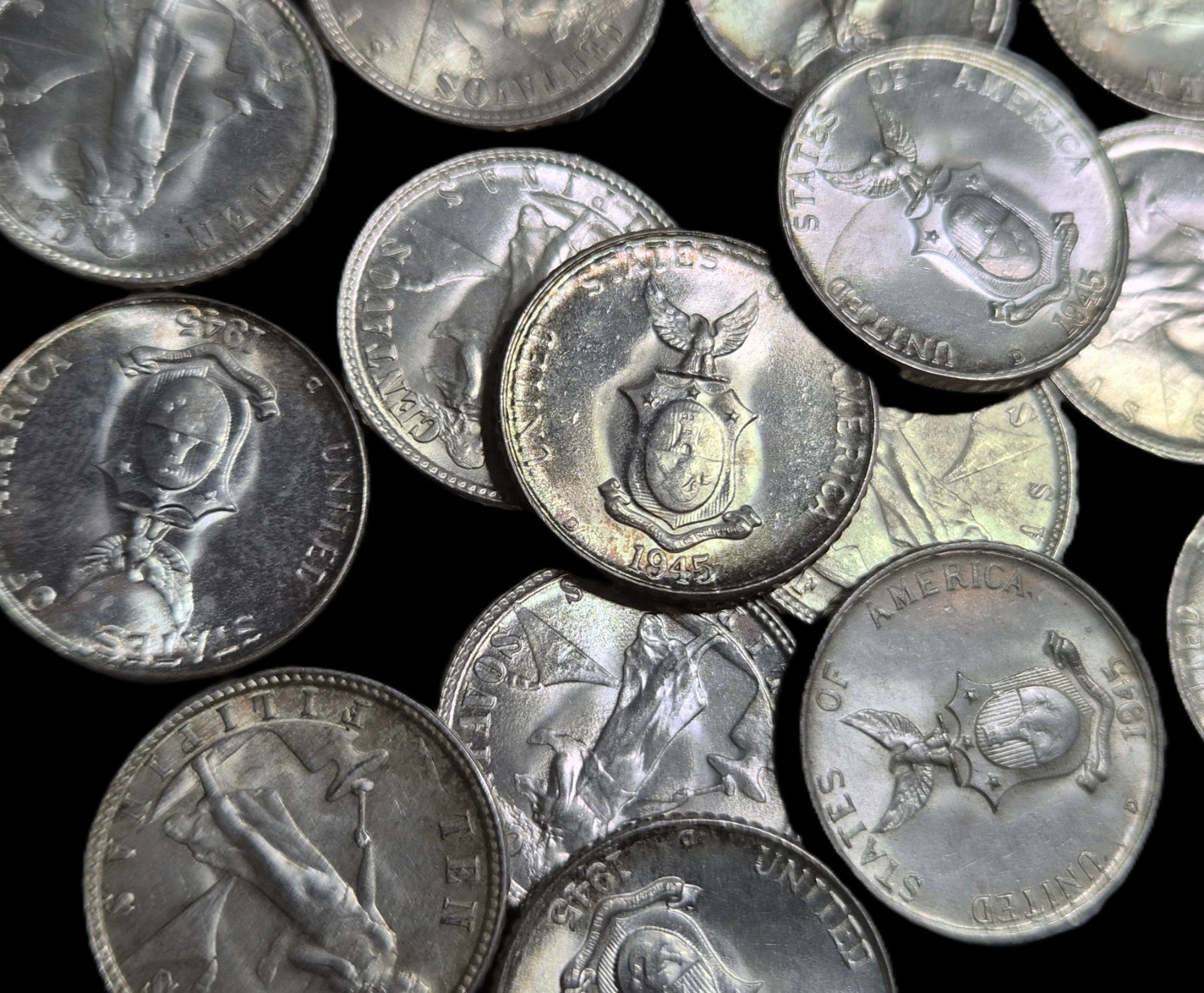 United States Philippines 10 Centavos 1944 -1945 Silver BUNC Luster - Image 4