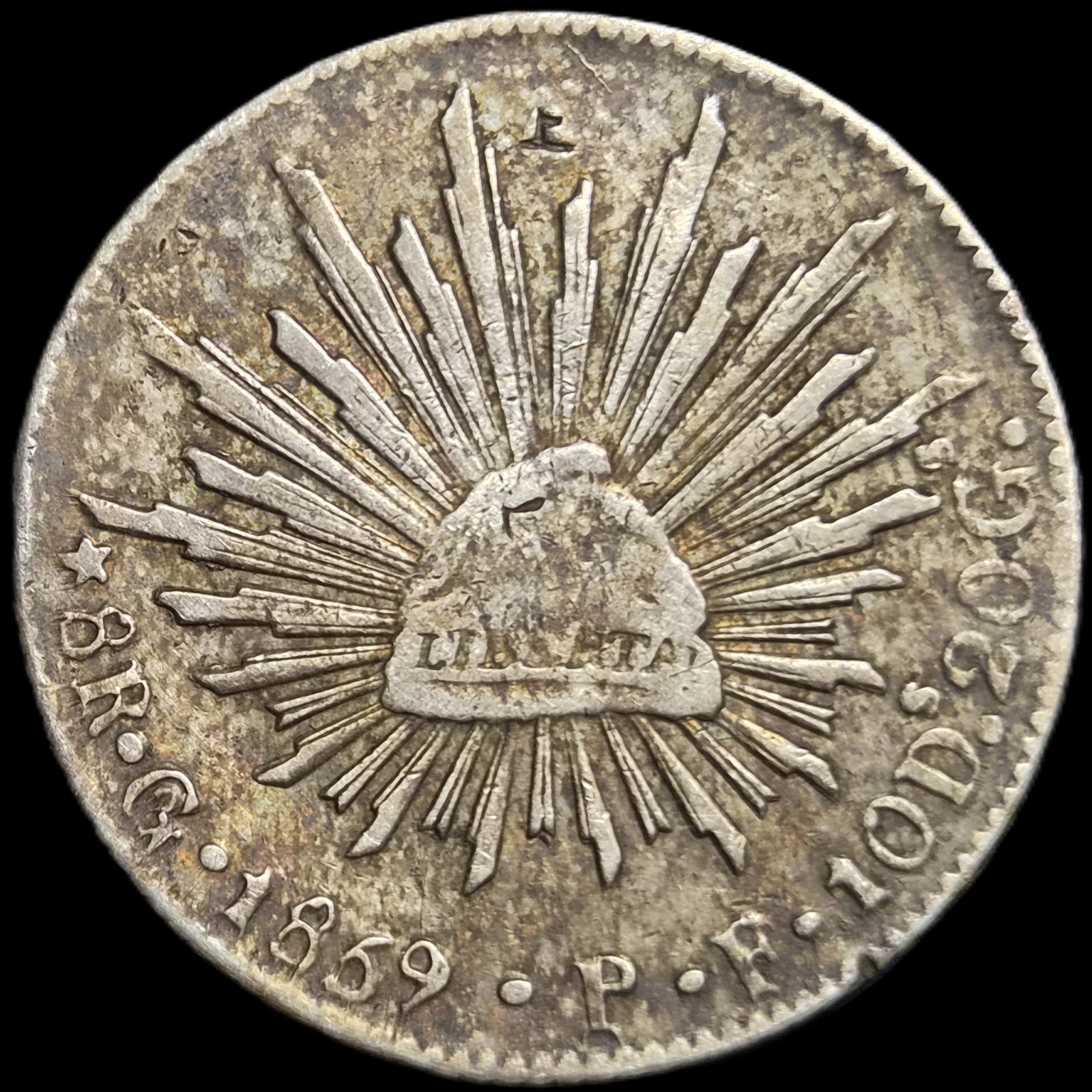 Mexico First Republic 8 Reales 1859 Go PF Guanajuato Mint Sharp Detail
