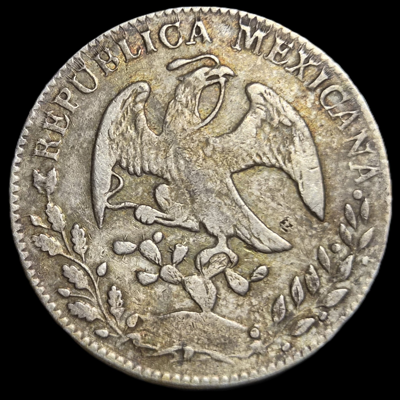 Mexico First Republic 8 Reales 1859 Go PF Guanajuato Mint Sharp Detail - Image 2