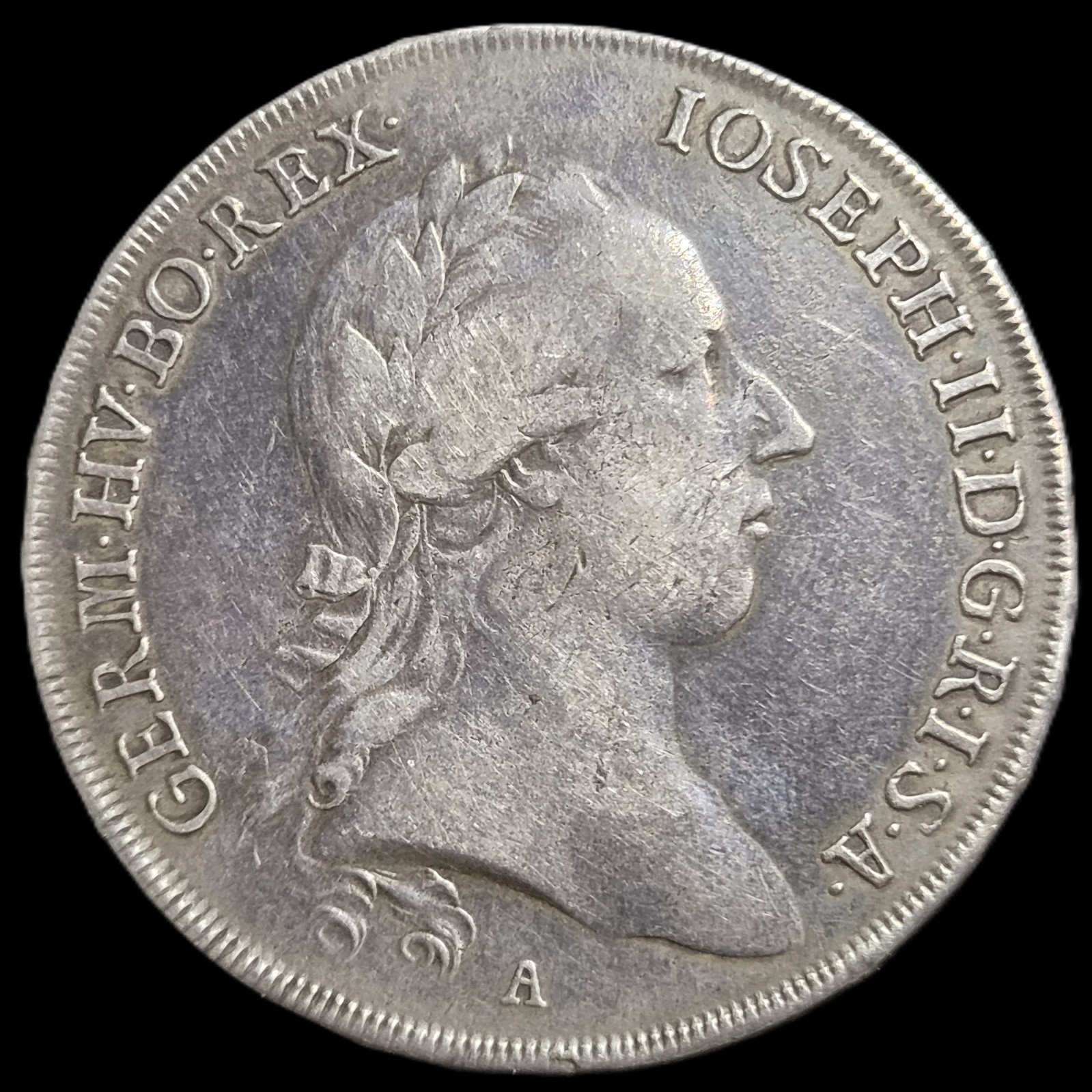 Austria Empire 1 Thaler Joseph II 1781 A XF Sharp Detail - Image 2