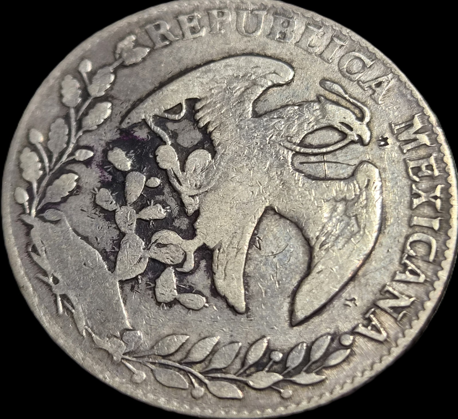 Mexico First Republic 8 Reales 1862 Go YF Guanajuato Mint - Image 4