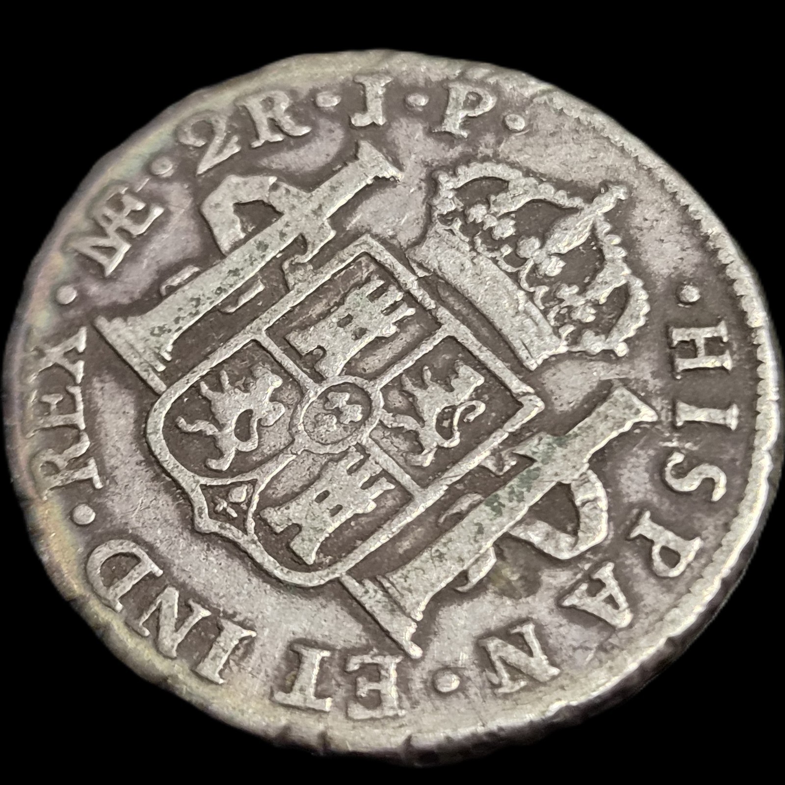 Peru Spanish Colonial 2 Reales Carol Carolus III 1804 LME JP Lima Mint - Image 4