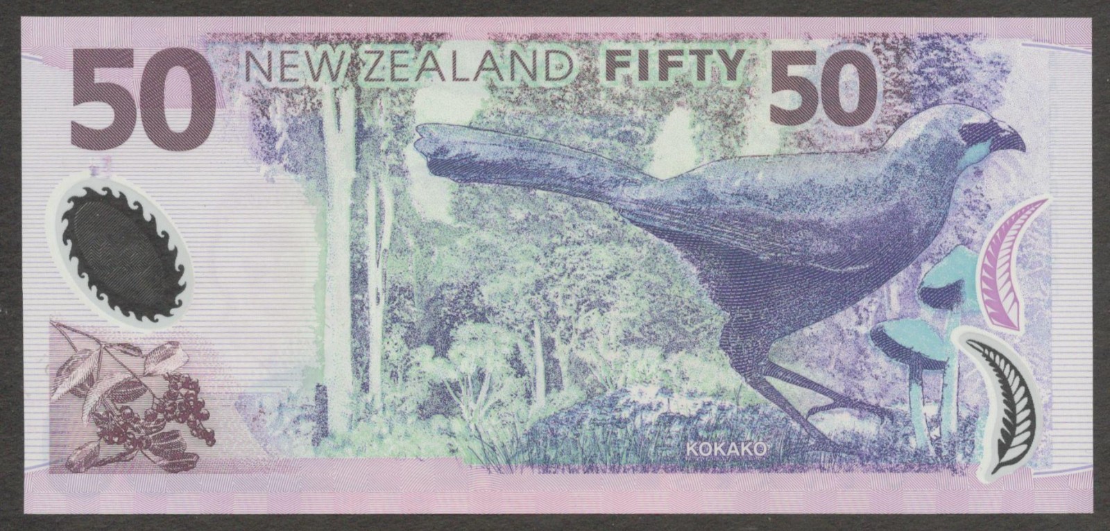 New Zealand 50 Dollars Apirana Ngata 1st Prefix AA P-188b 2007 Polymer UNC - Image 2