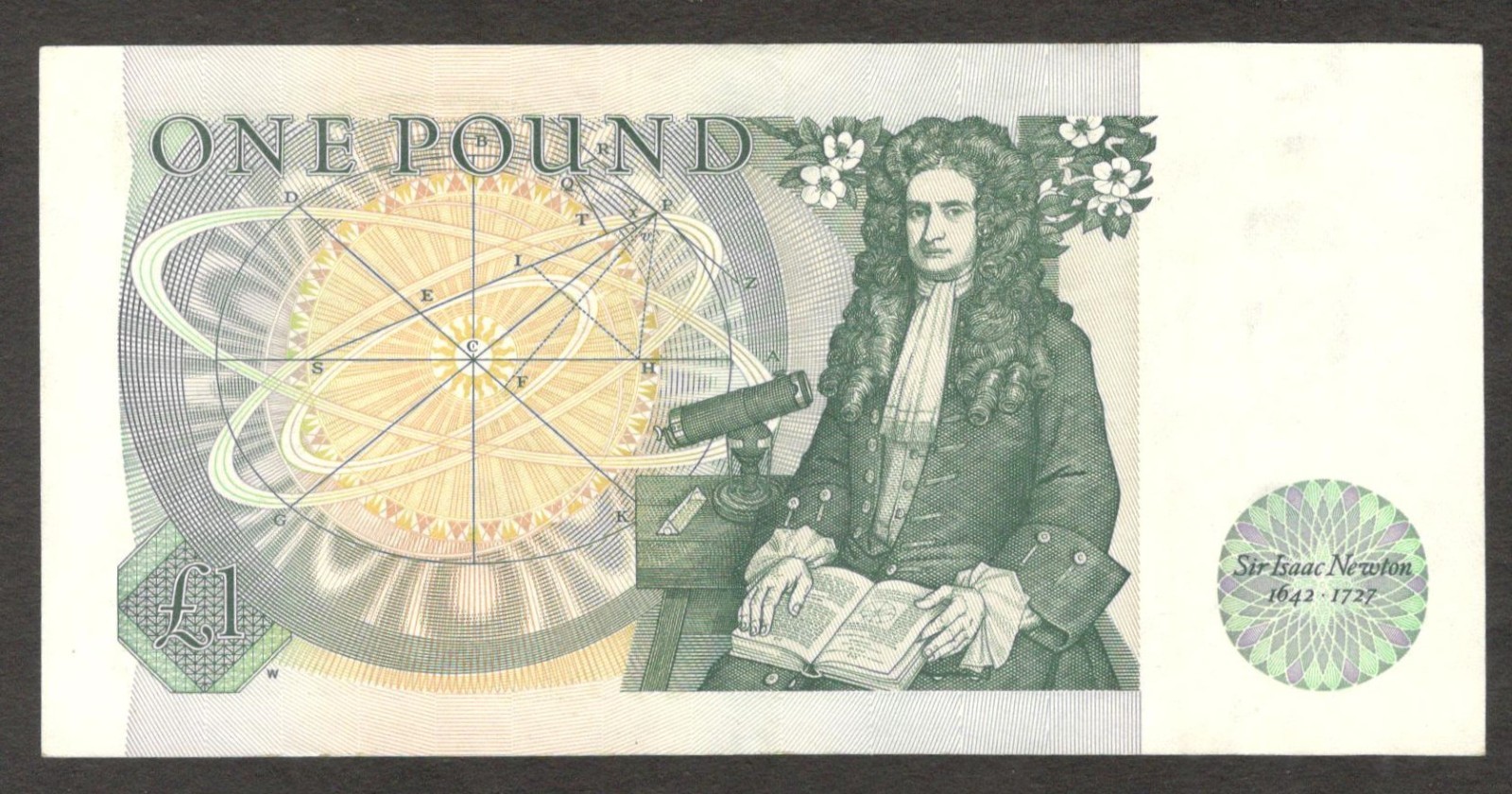 England Bank of 1 Pound QE II D. H. F. Somerset P-377b 1981-84 Circulated - Image 2