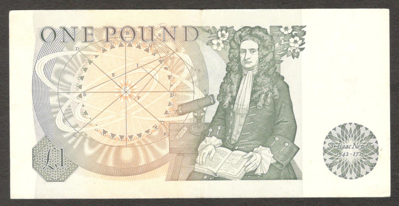 England Bank of 1 Pound QE II J. B. Page P-377a 1978-1980 Circulated - Image 2