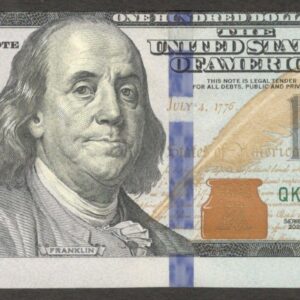 United States ERROR Extreme Off Center $100 100 Dollars 2021 UNC