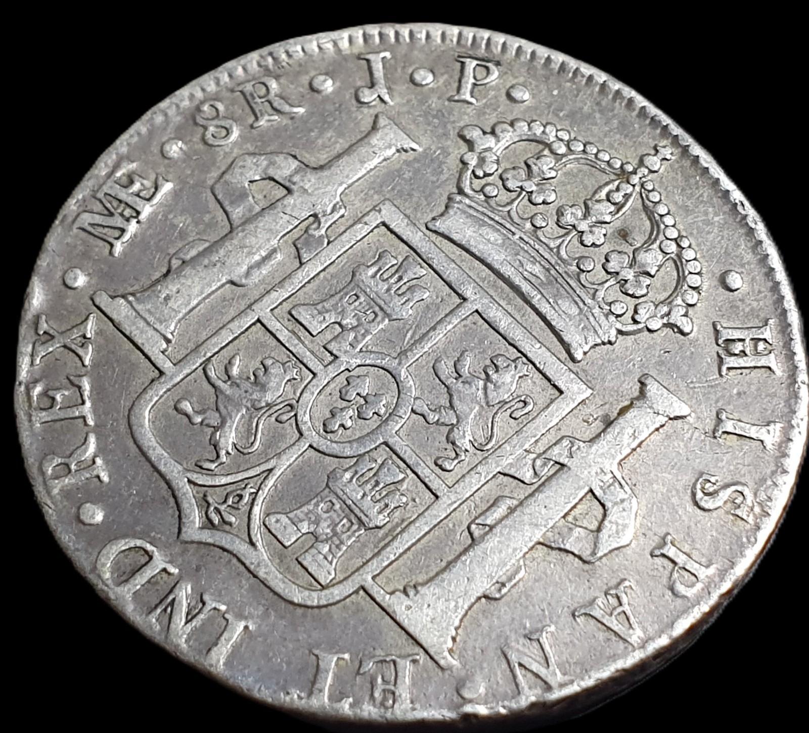 Peru Mexico War of Independence 8 Reales Ferdin Ferdinand VII 1818 LME JP - Image 4