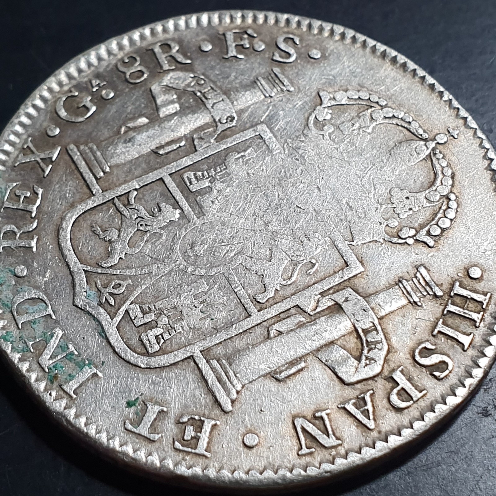 Mexico War of Independence 8 Reales Ferdinand VII 1821 Ga FS Guadalajara Mint - Image 4