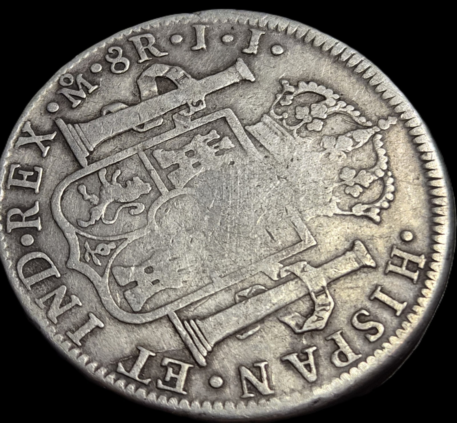 Mexico Spanish Colonial 8 Reales Ferdin Ferdinand VII 1818 Mo JJ Mexico Mint - Image 4