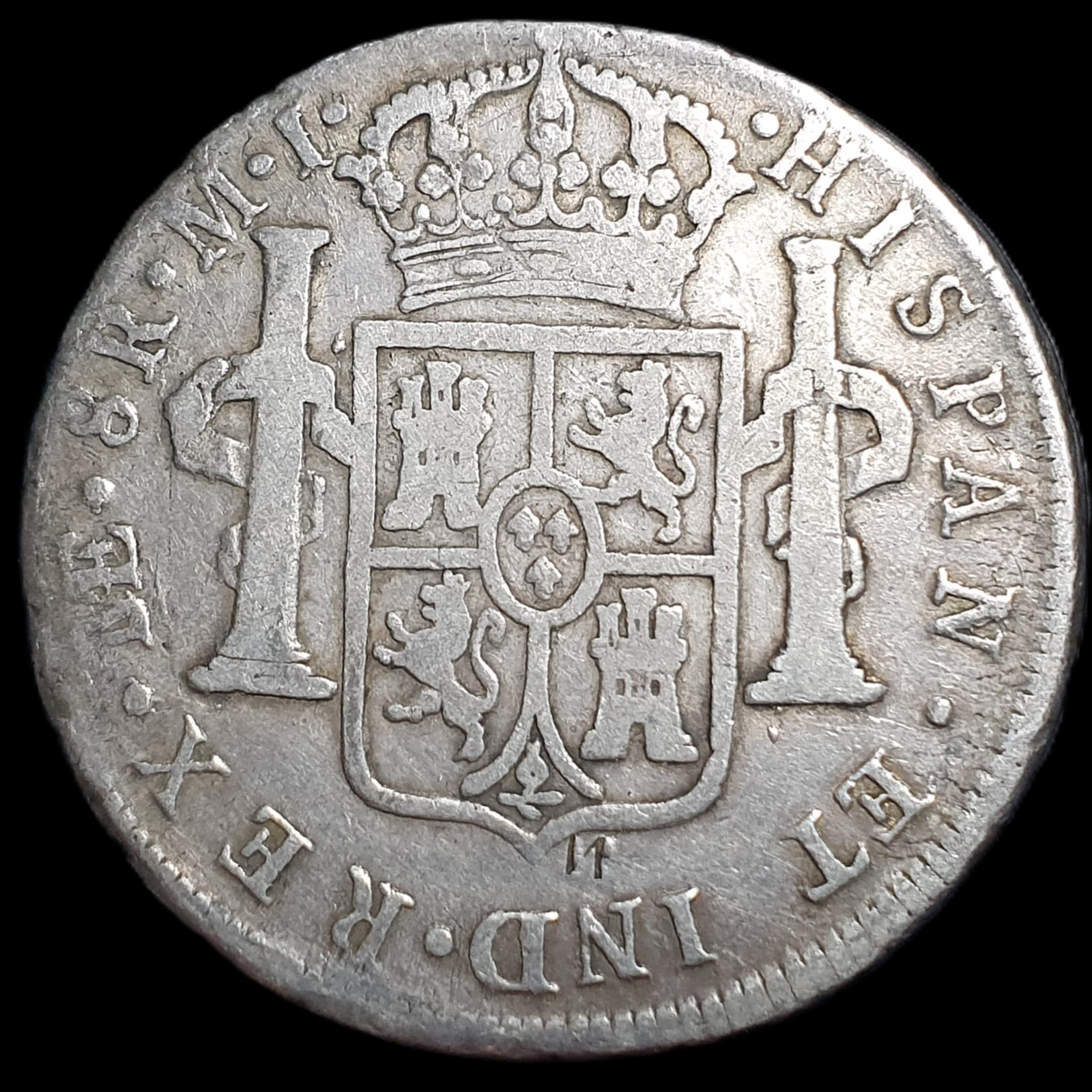Peru Spanish Colonial 8 Reales Carol Carolus III 1780 LM MJ Peru Mint - Image 2