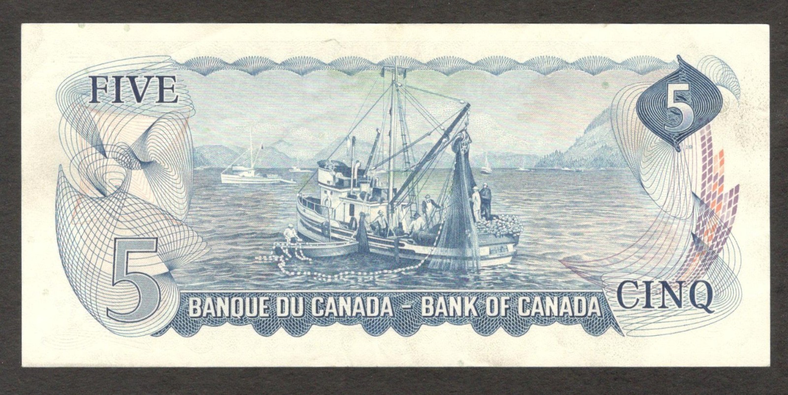 Canada 5 Dollars Sir Wilfrid Laurier Lawson & Bouey P-87b Ottawa 1972 XF - Image 2