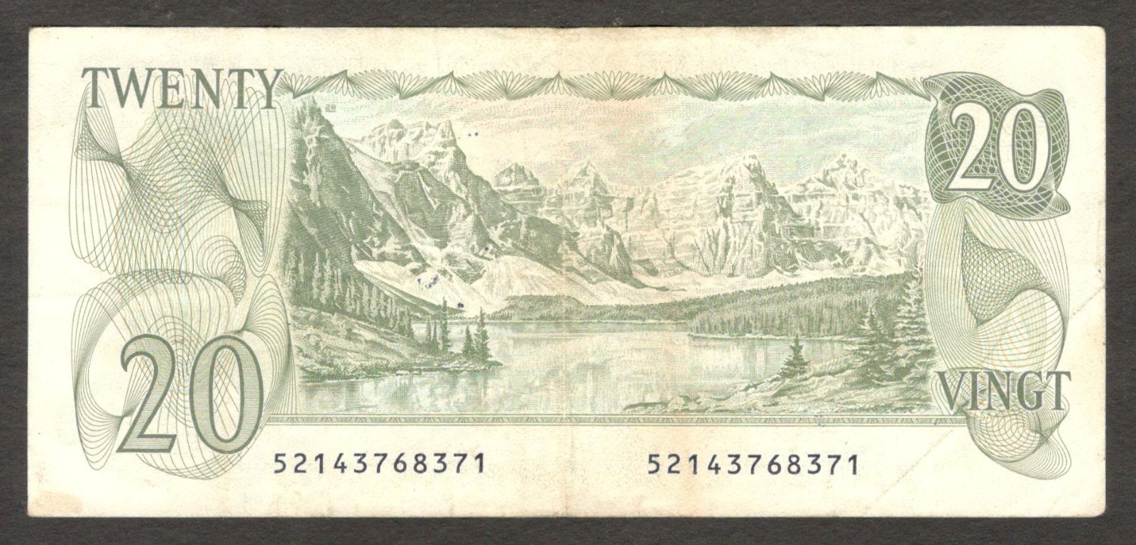 Canada 20 Dollars QE II Thiessen & Crow P-93c Ottawa 1979 VF - Image 2