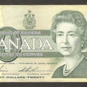 Canada 20 Dollars QE II Bonin & Thiessen P-97b Ottawa 1991 VF Crisp