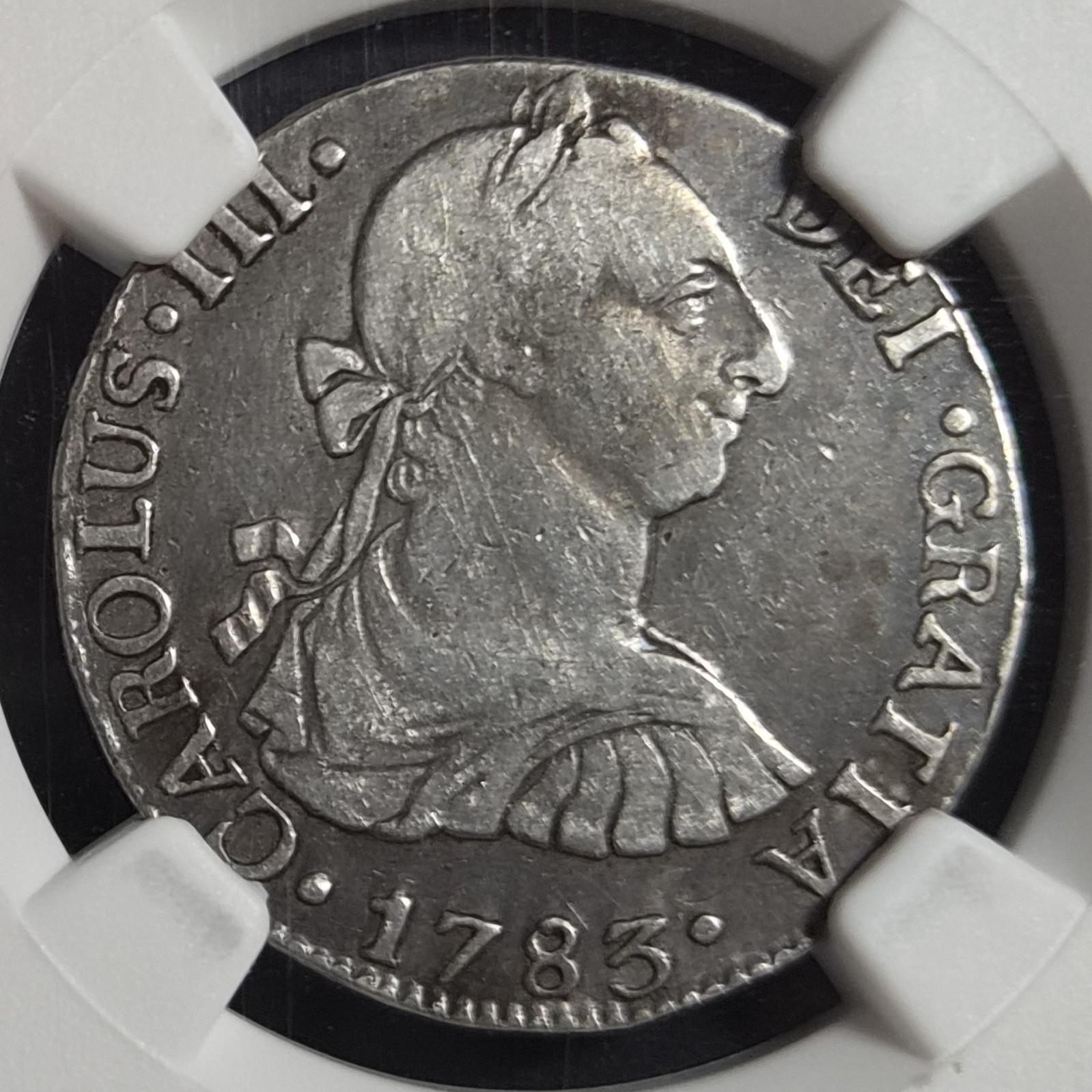 Guatemala Spanish Colonial 2 Reales Carol Carolus III 1783 NG P Guatemala Mint