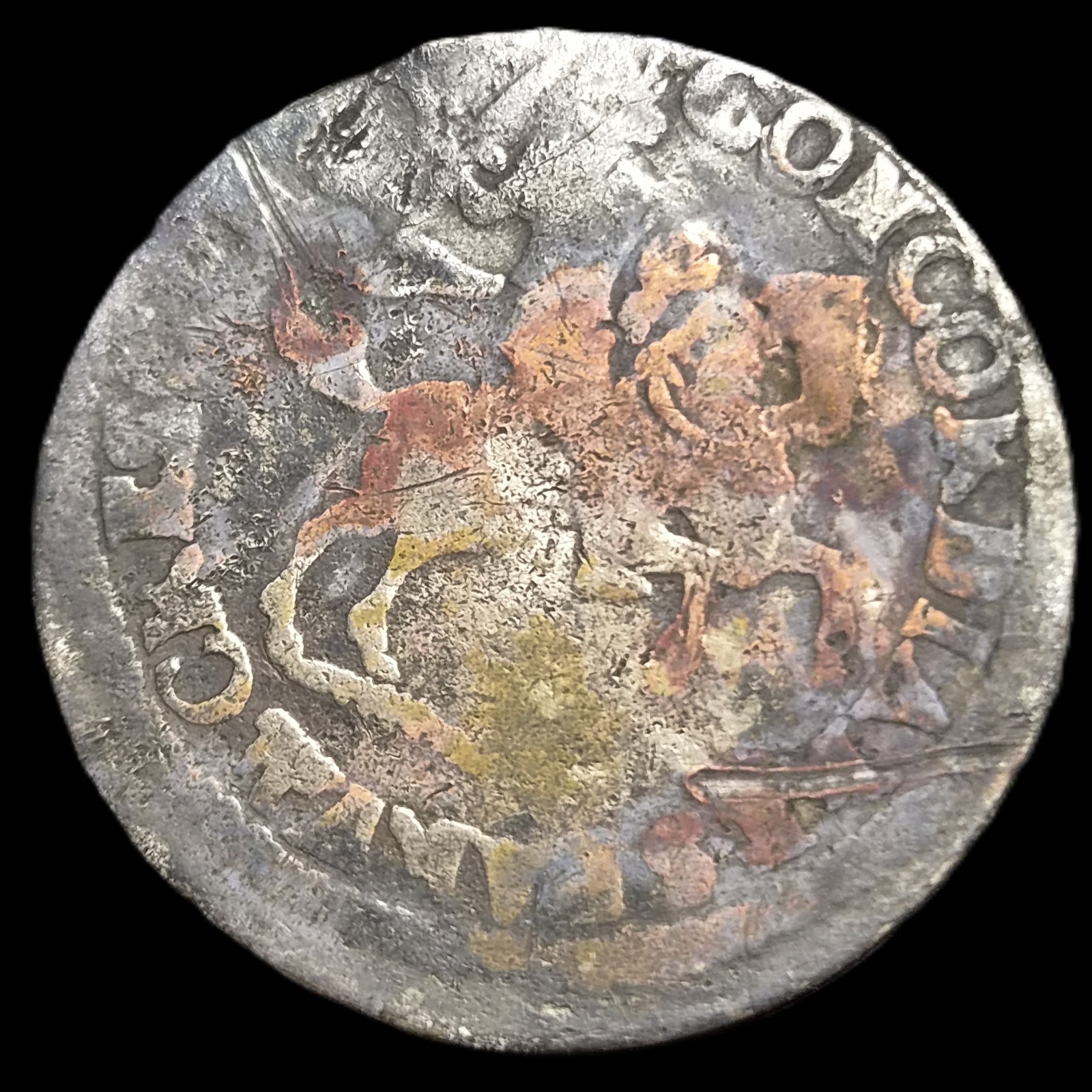 Netherlands 6 Stuiver Rijderschelling Zutphen 1688 Silver VG