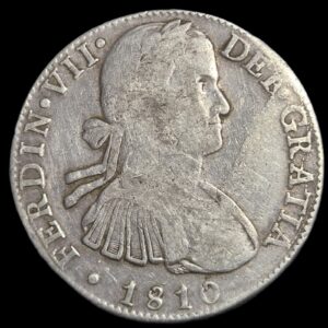 Mexico Spanish Colonial 8 Reales Ferdin Ferdinand VII 1810 Mo HJ MexicoCity Mint