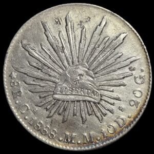Mexico Second Republic 8 Reales 1888 Ca MM Chihuahua Mint Sharp Detail