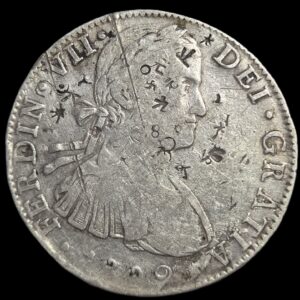 Mexico Spanish Colonial 8 Reales Ferdin Ferdinand VII 1809 Mo TH MexicoCity Mint