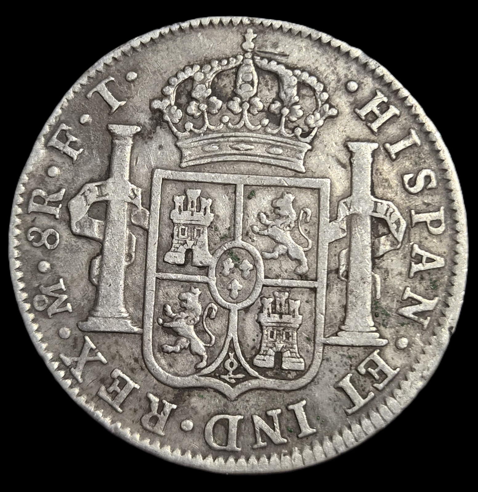 Mexico Spanish Colonial 8 Reales Carol Carolus IIII 1801 Mo FT Mexico City Mint - Image 2