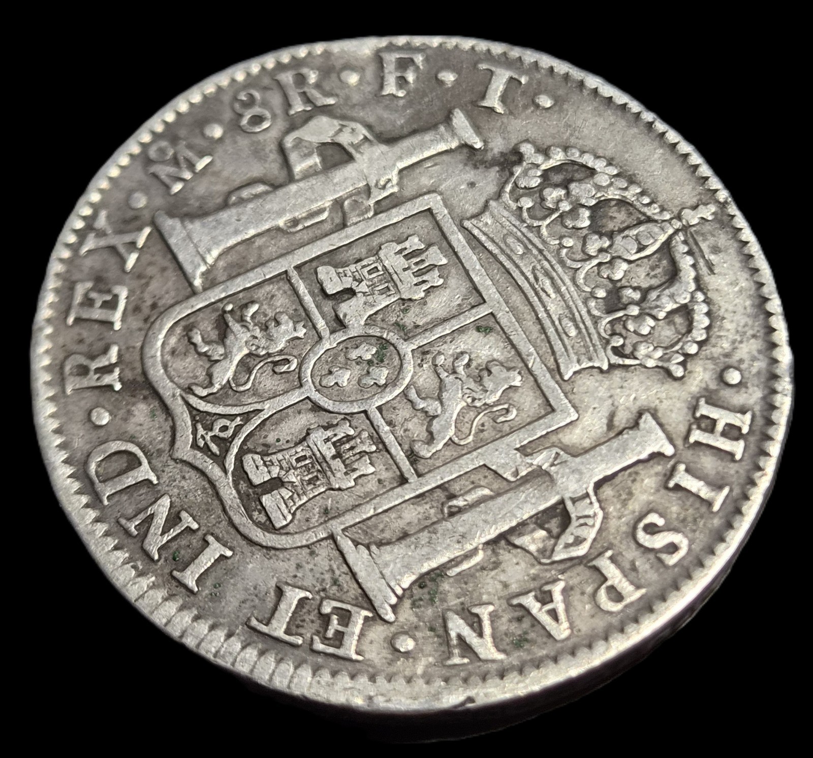Mexico Spanish Colonial 8 Reales Carol Carolus IIII 1801 Mo FT Mexico City Mint - Image 4