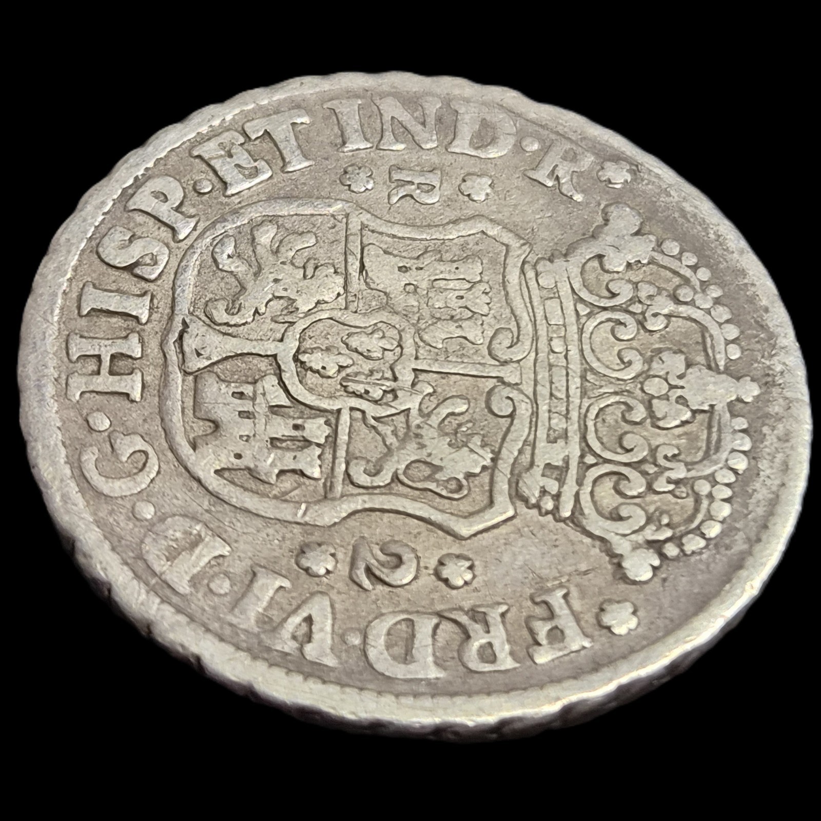 Mexico Spanish Colonial 2 Reales Two Pillar Ferdinand VI 1754 Mo M Mexico Mint - Image 4