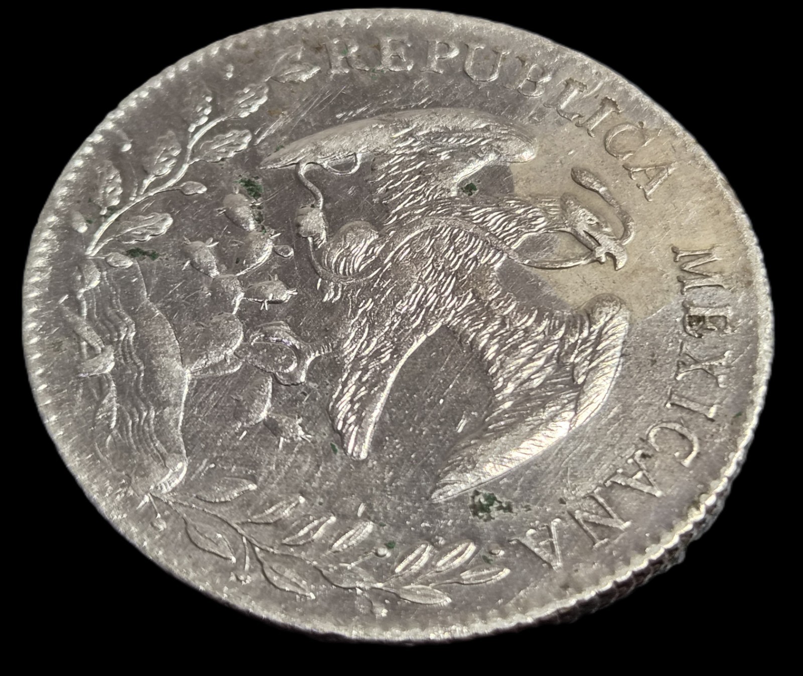 Mexico Second Republic 8 Reales 1891 Zs FZ Zacatecas Mint Sharp Detail - Image 4