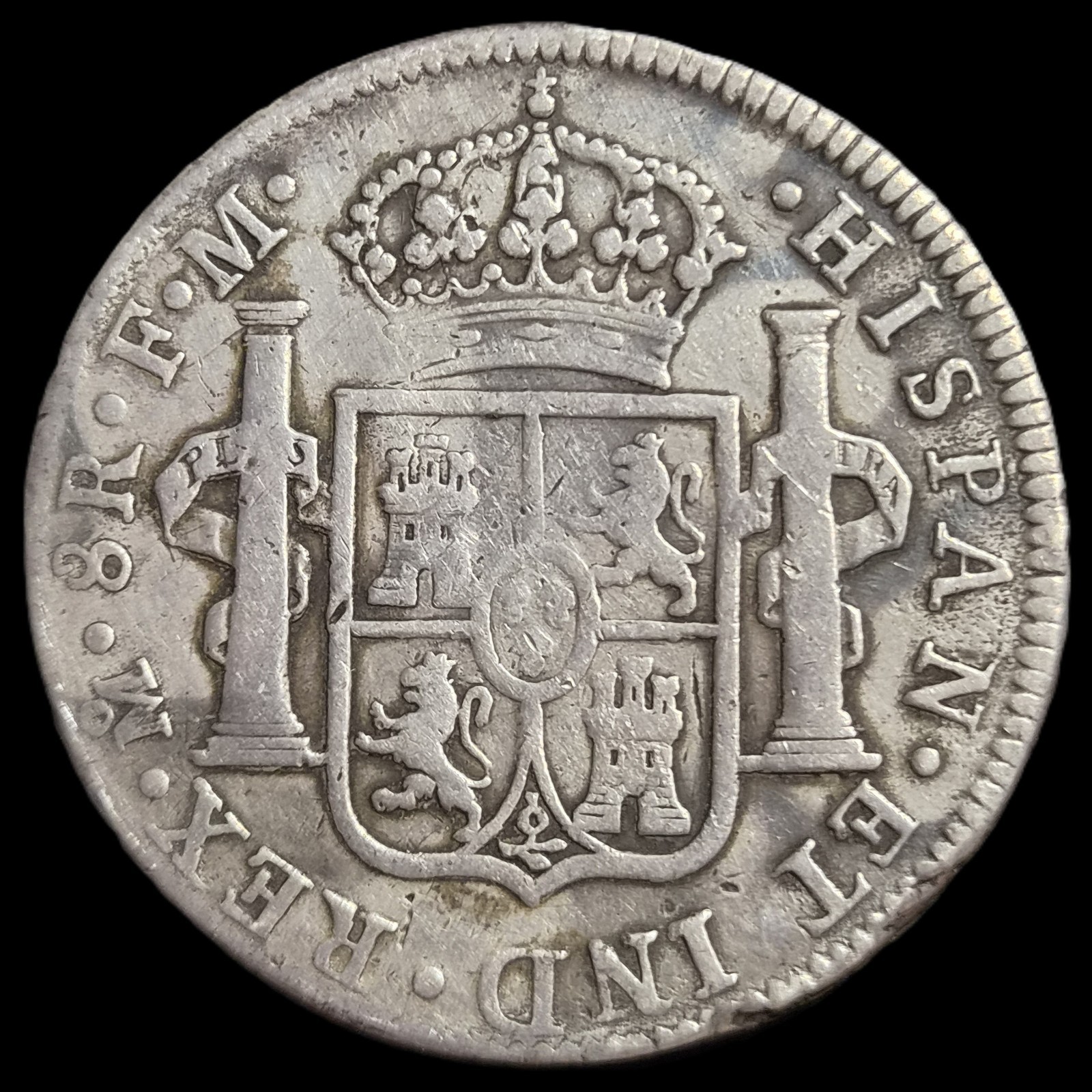 Mexico Spanish Colonial 8 Reales Carol Carolus IIII 1798 Mo FM Mexico City Mint - Image 2