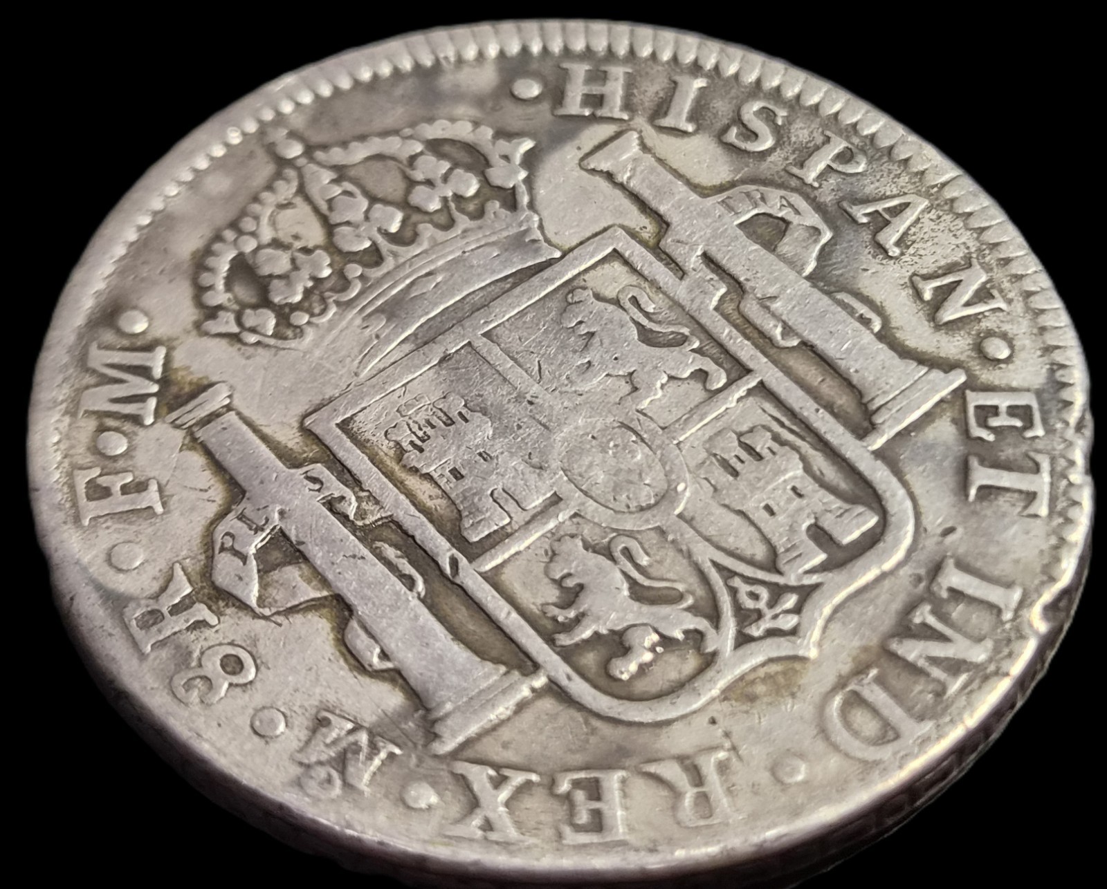 Mexico Spanish Colonial 8 Reales Carol Carolus IIII 1798 Mo FM Mexico City Mint - Image 4