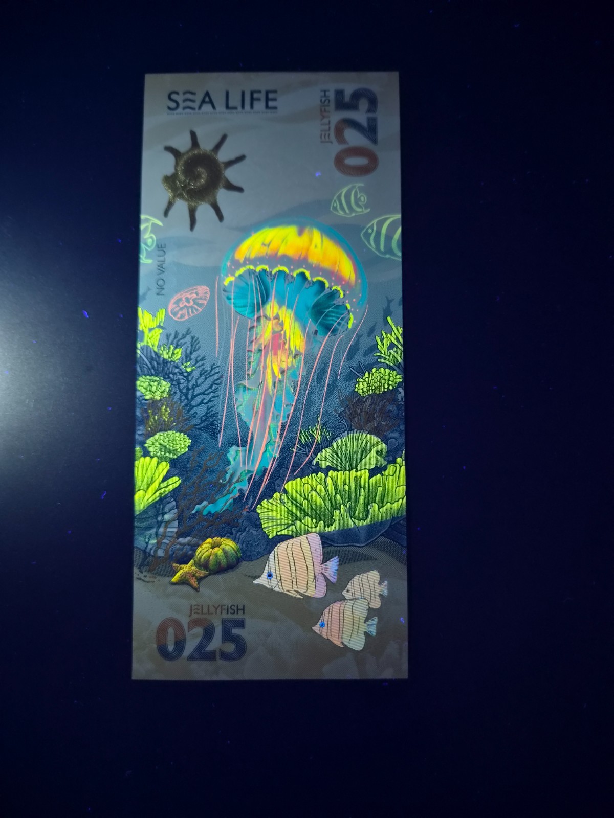 Goznak Test Note Jellyfish Sea Life 2025 UNC 1st Prefix AA - Image 3
