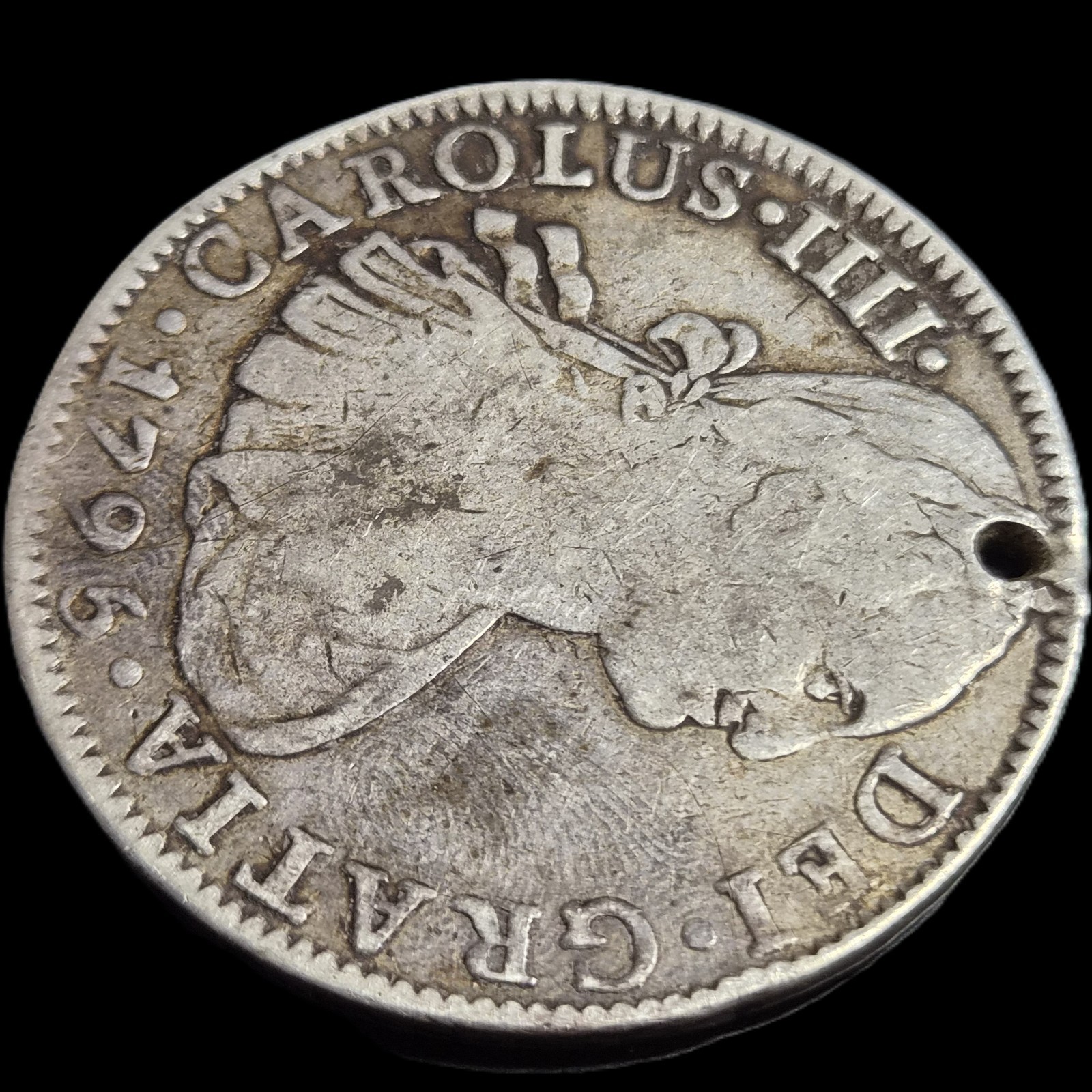 Mexico Spanish Colonial 8 Reales Carol Carolus IIII 1796 Mo FM Mexico City Mint - Image 3
