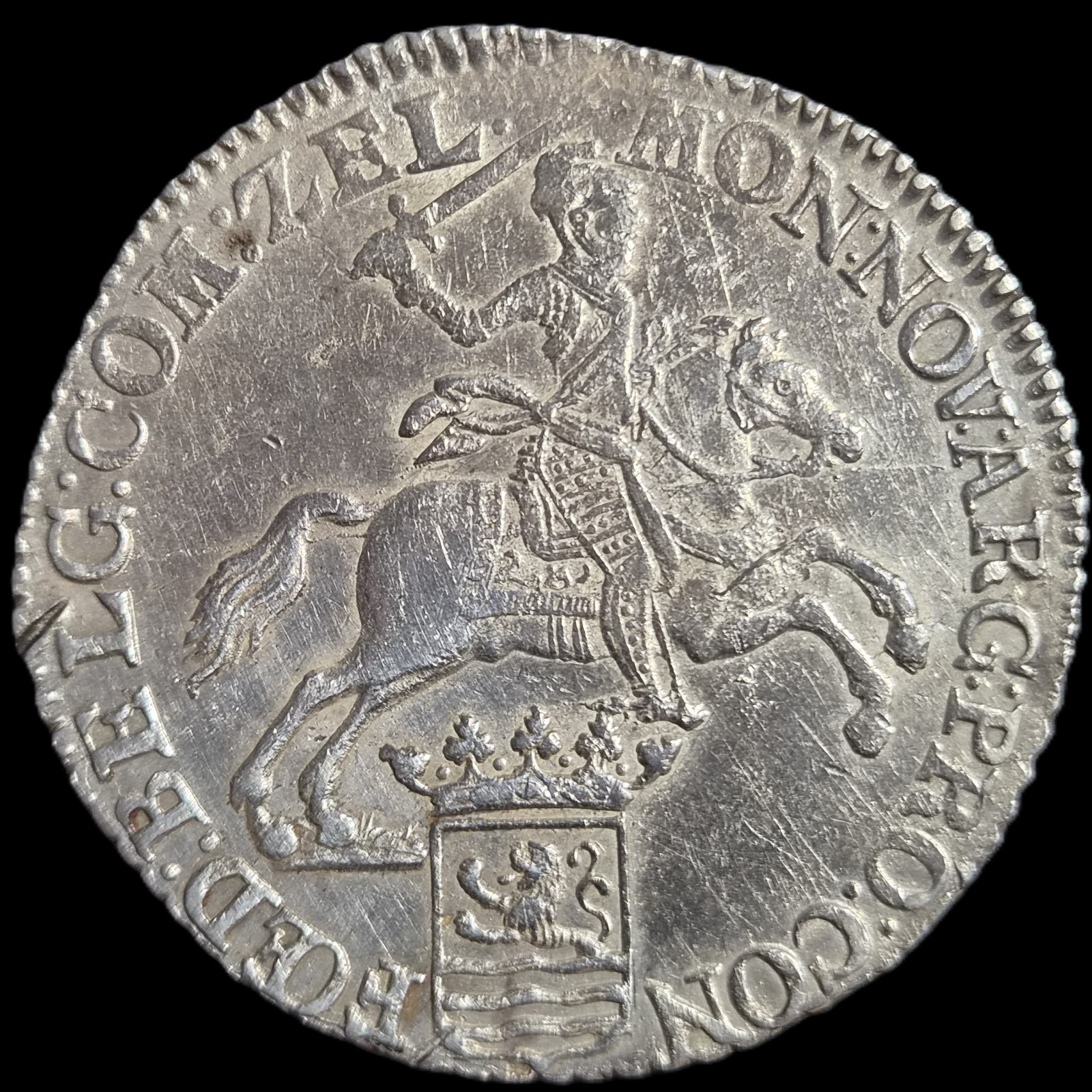 Netherlands Zeeland Ducaton Silver Horse Rider 1791 XF Sharp Detail