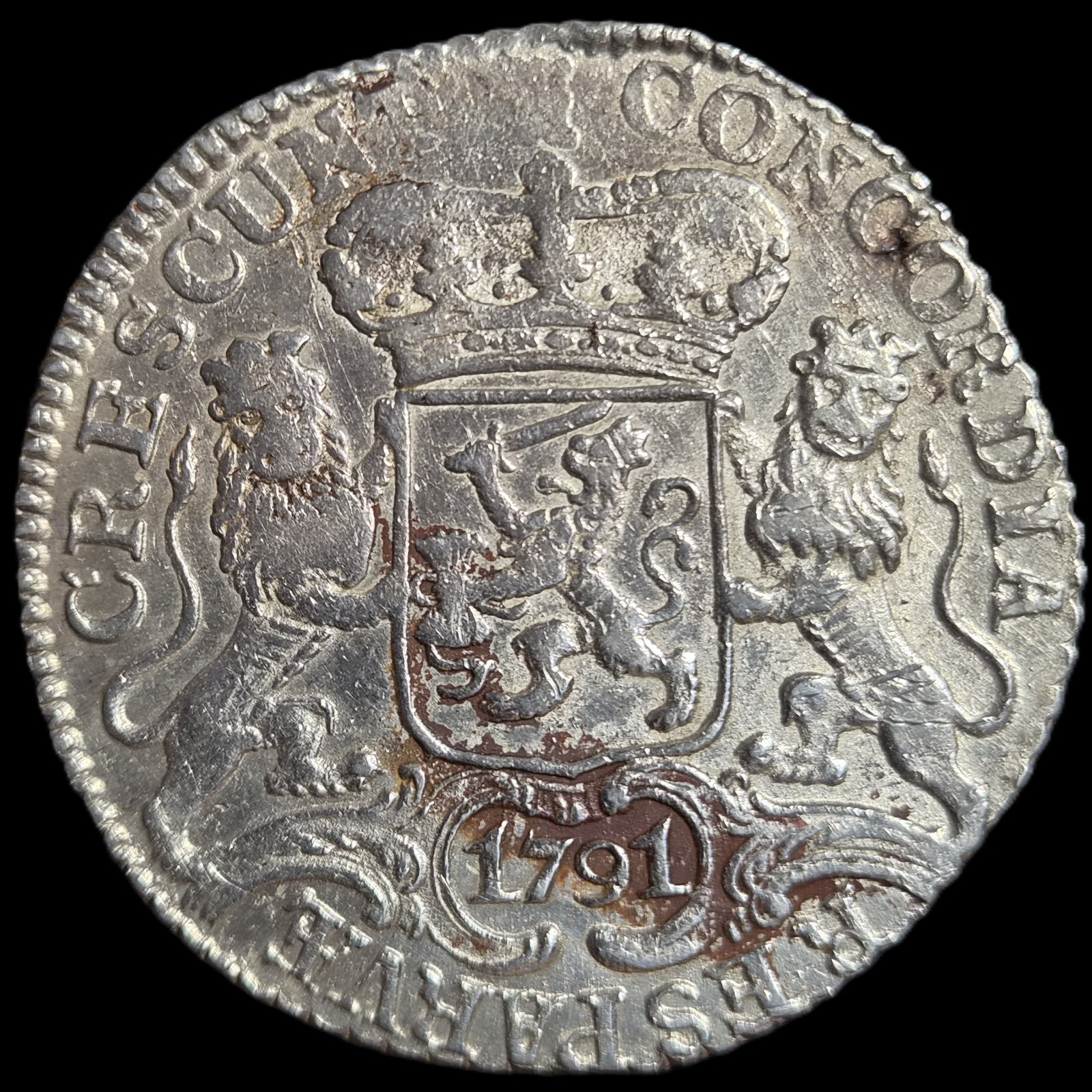 Netherlands Zeeland Ducaton Silver Horse Rider 1791 XF Sharp Detail - Image 2