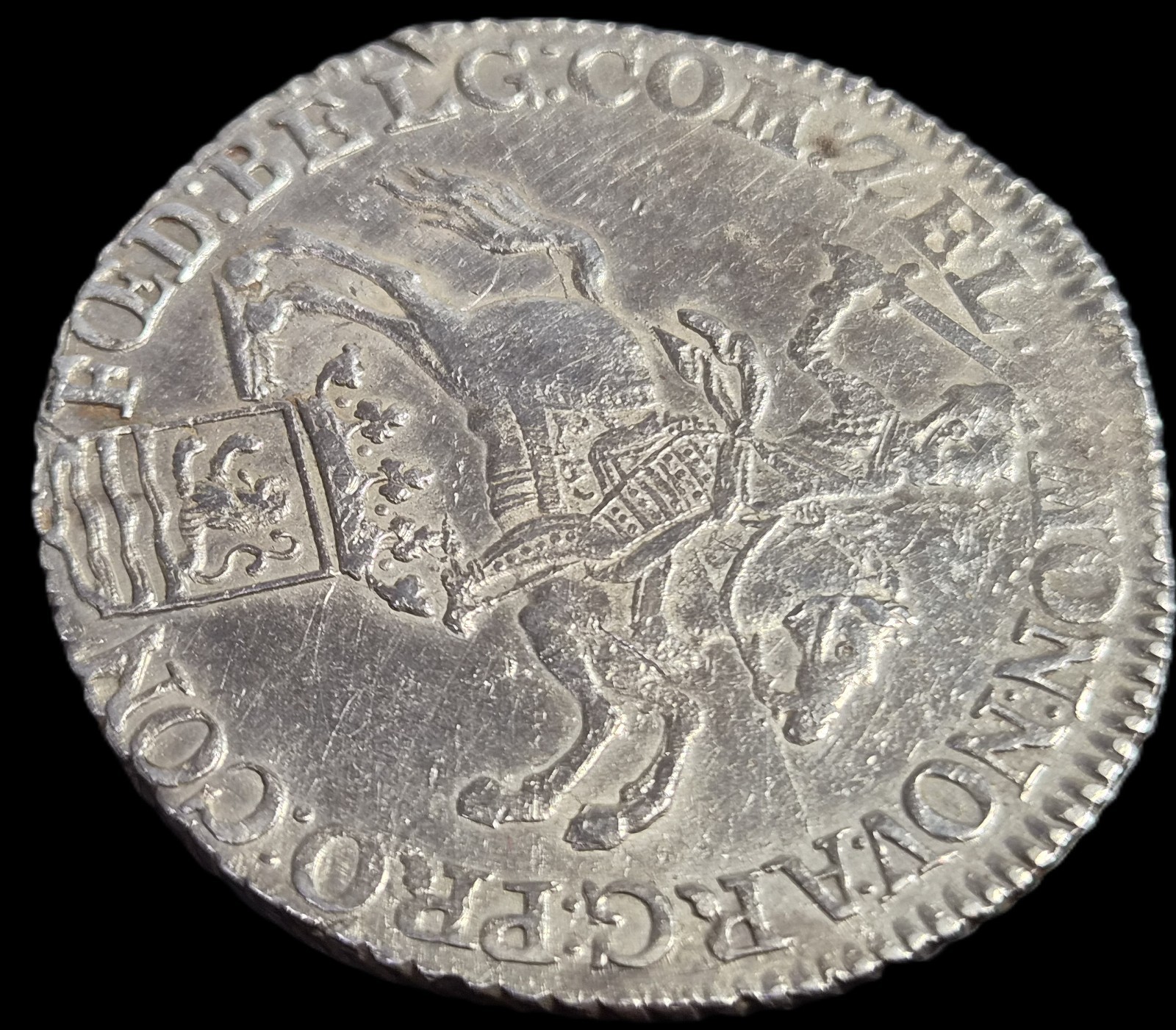 Netherlands Zeeland Ducaton Silver Horse Rider 1791 XF Sharp Detail - Image 3