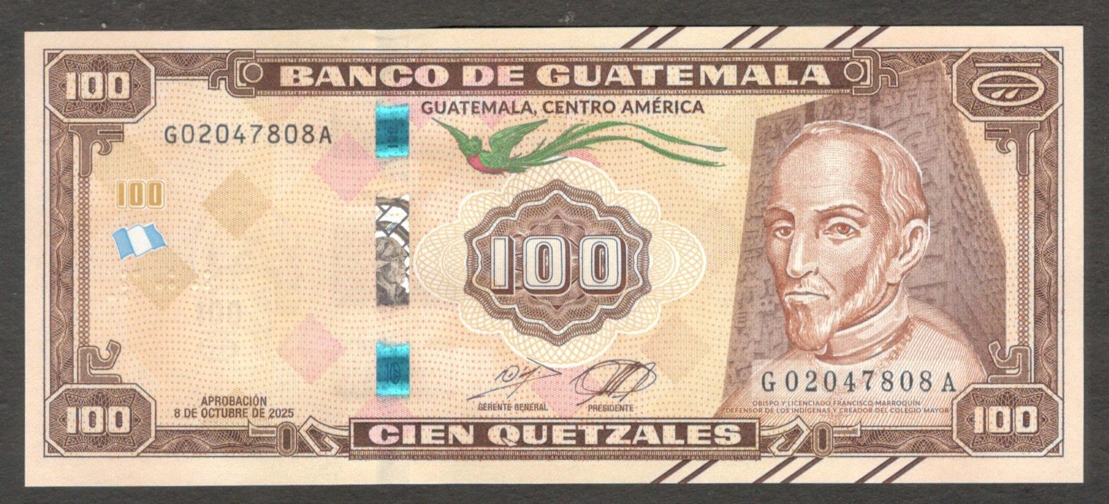 Guatemala 100 Quetzales 80th Anniversary of Banco de Guatemala P-130 2025 UNC - Image 5