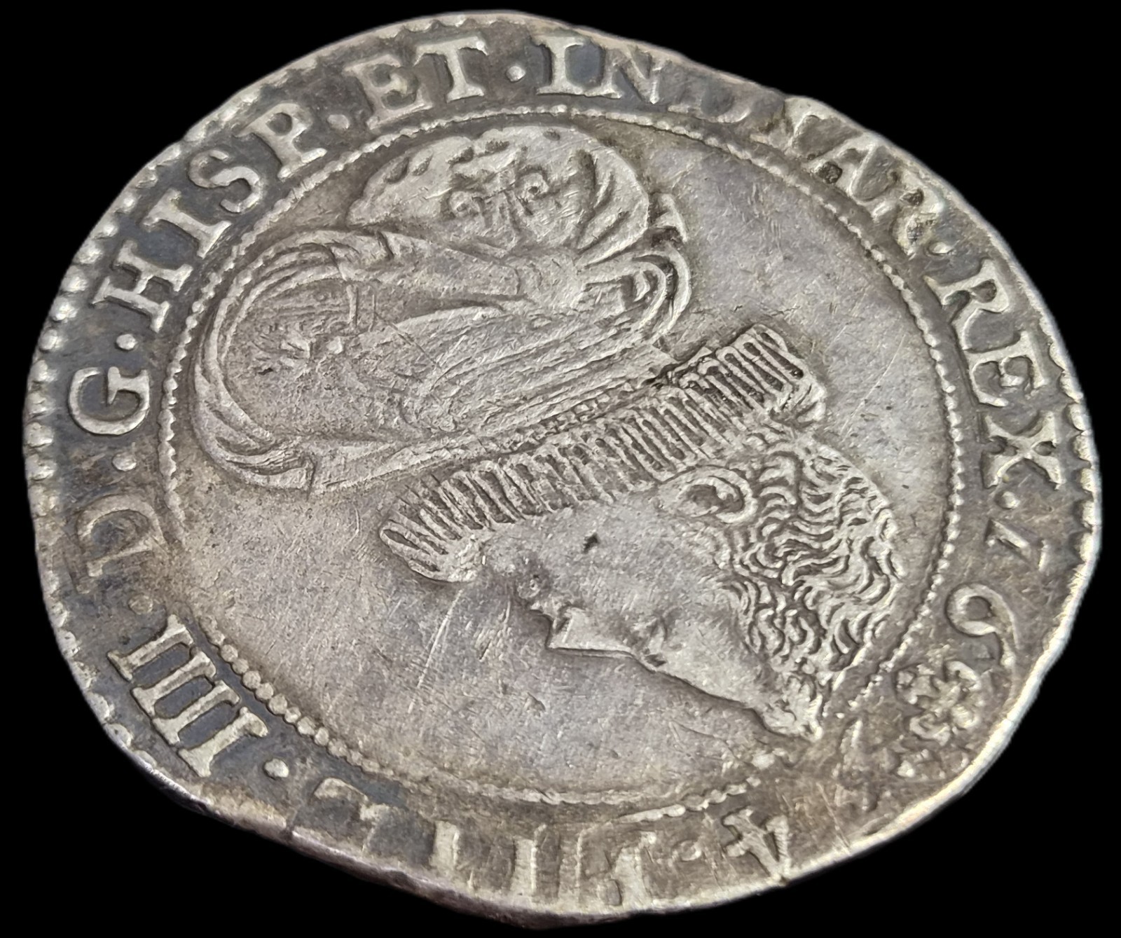 Spanish Netherlands Brabant Ducaton Philip IV IIII 1634 XF Brussels Mint - Image 3