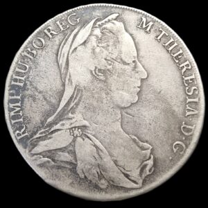 Austria Empire 1 Thaler Taler Maria Theresia 1780 I.C. F.A. VF Vienna Mint