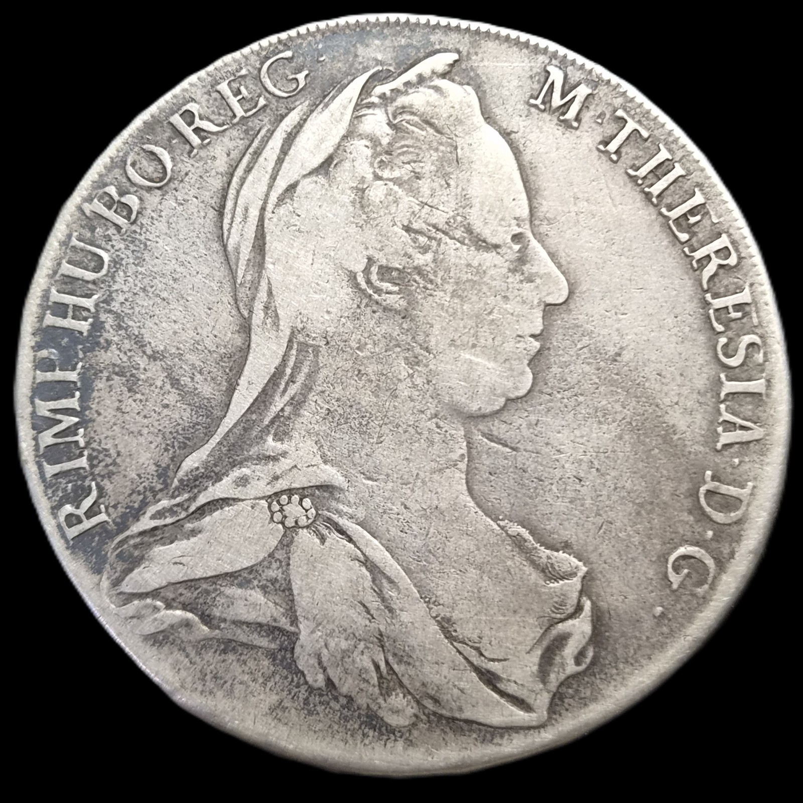 Austria Empire 1 Thaler Taler Maria Theresia 1780 I.C. F.A. VF Vienna Mint