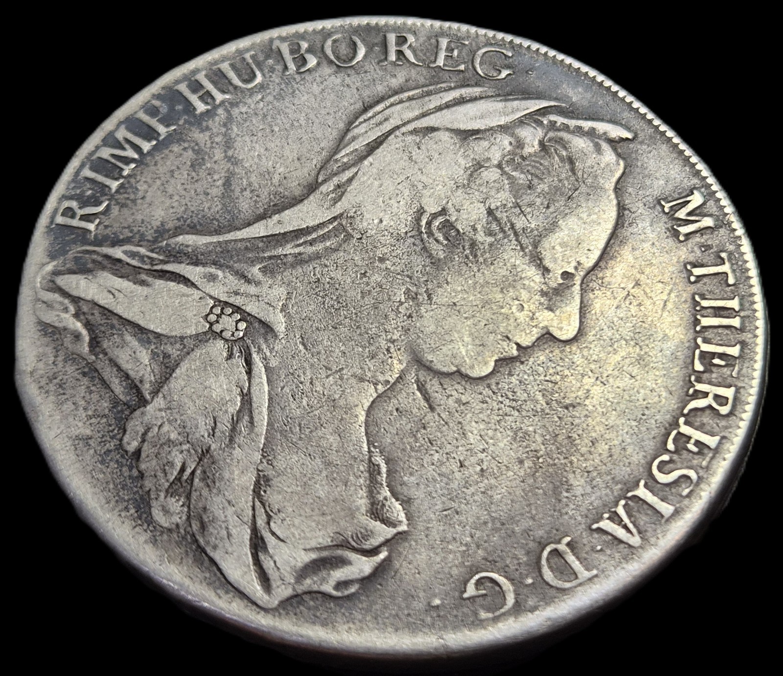Austria Empire 1 Thaler Taler Maria Theresia 1780 I.C. F.A. VF Vienna Mint - Image 3