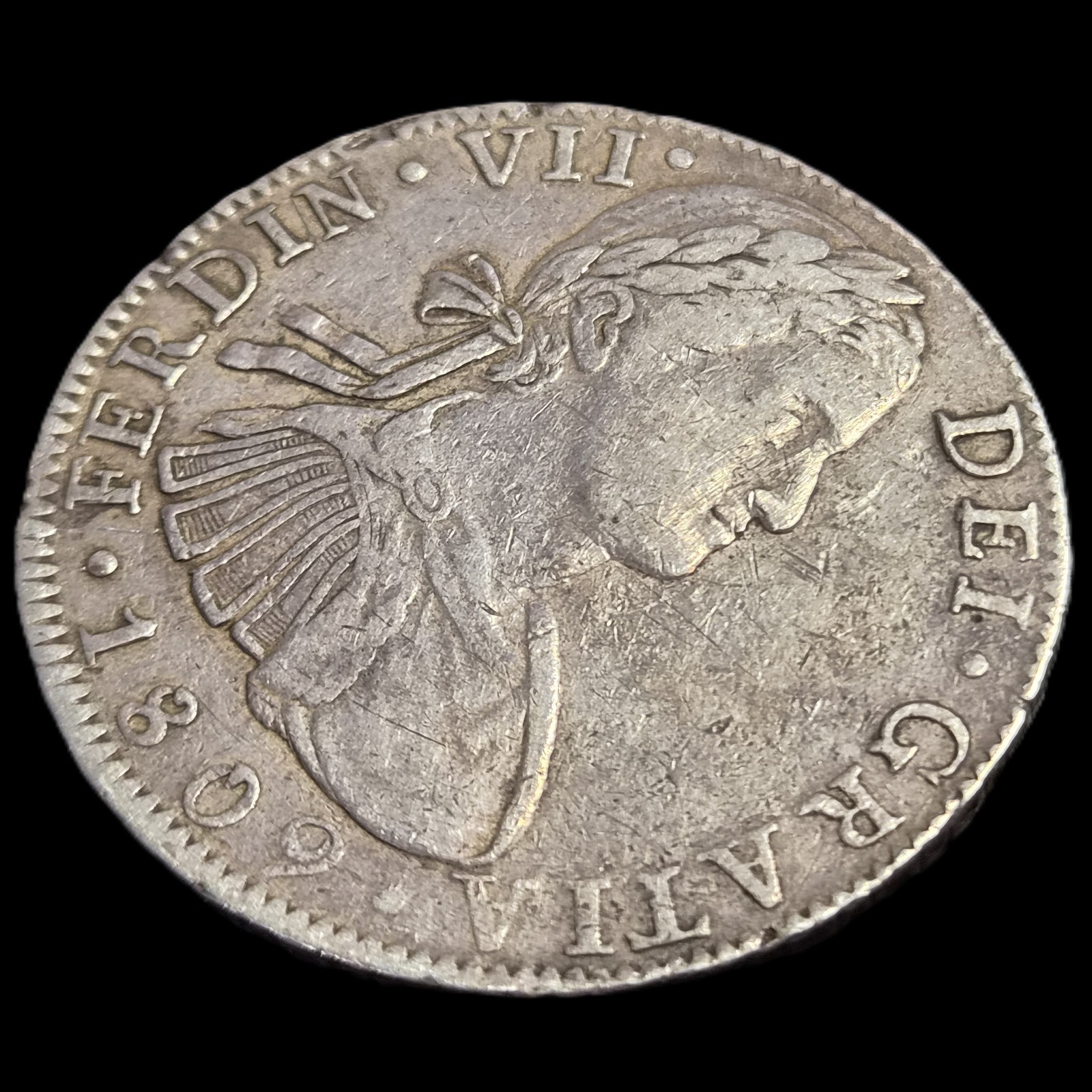 Mexico Spanish Colonial 8 Reales Ferdin Ferdinand VII 1809 Mo TH MexicoCity Mint - Image 3