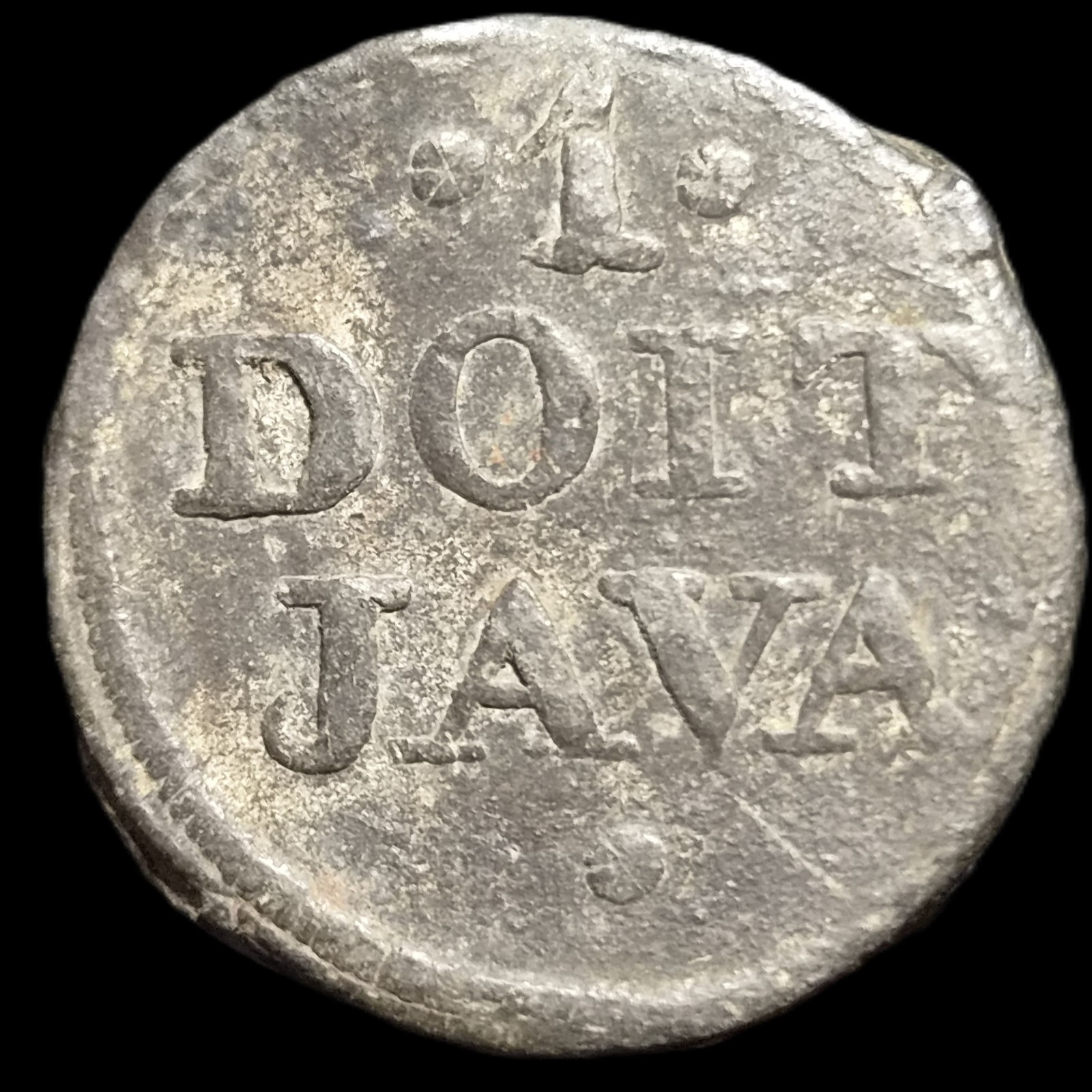 Netherlands East Indies British Interregnum 1 Duit Java EVIC 1813 VF - Image 2