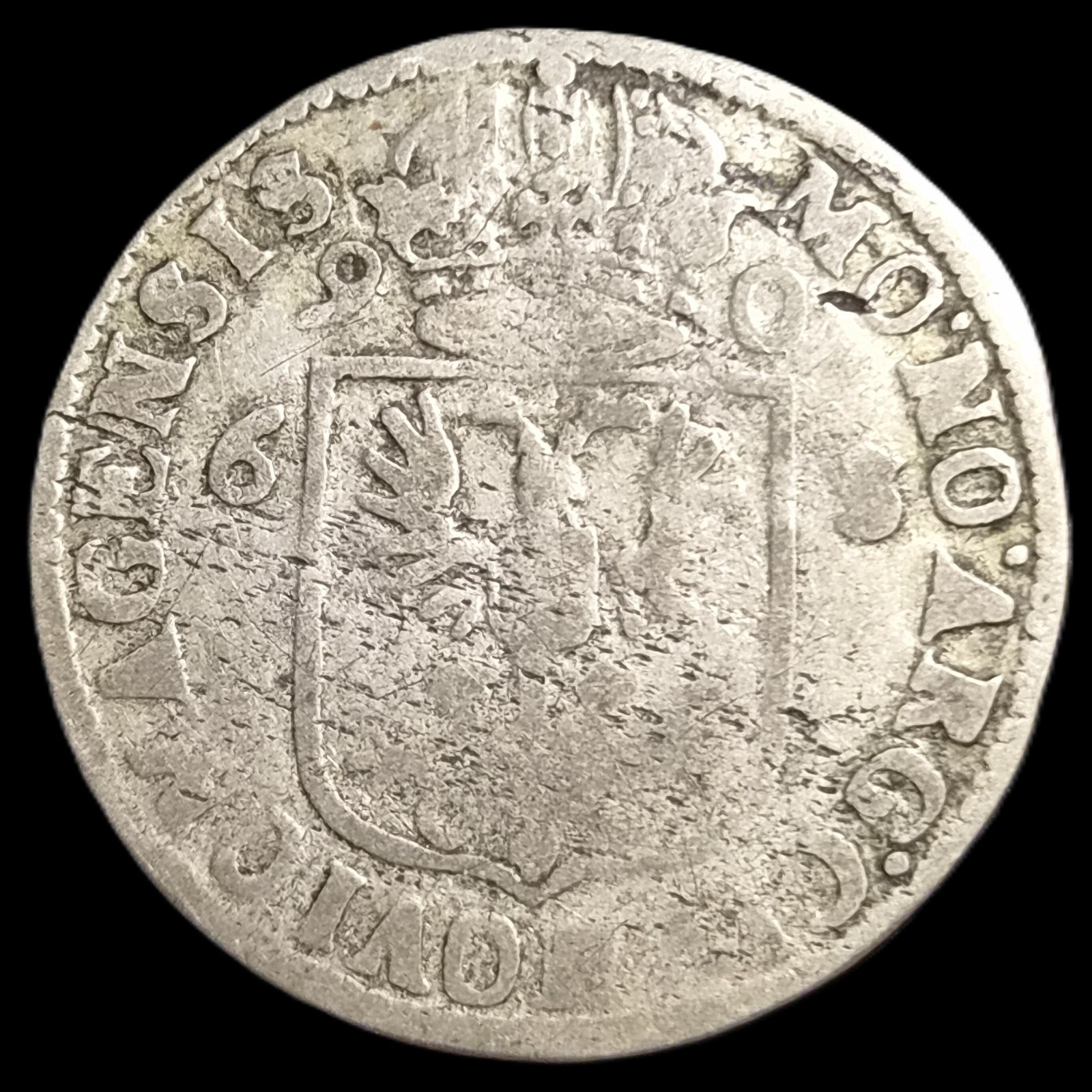 Netherlands Nijmegen 6 Stuiver Rijderschelling 1690 Fine - Image 2