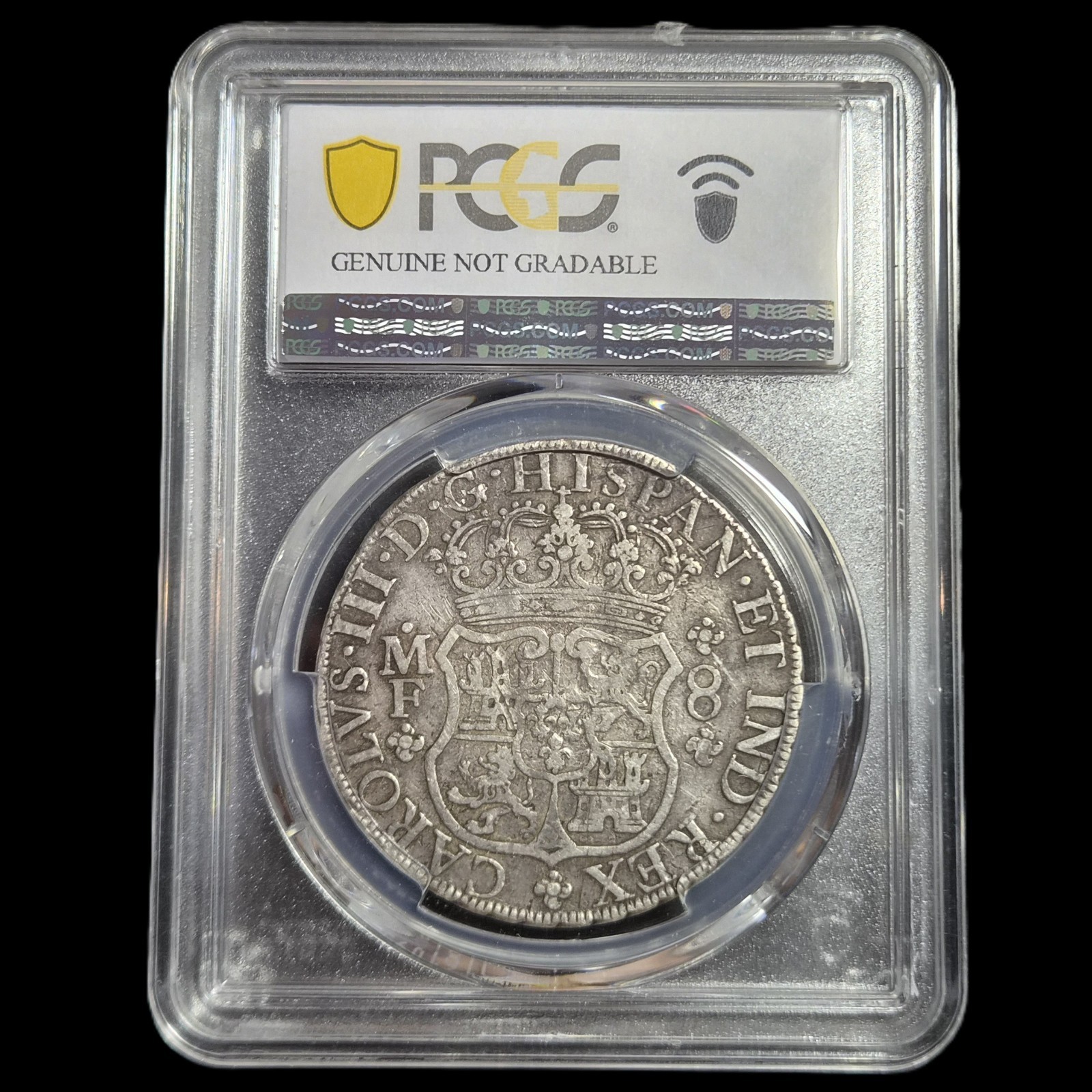 Mexico Spanish Colonial 8 Reales Two Pillar Carolus III 1767 Mo MF Mexico Mint - Image 6