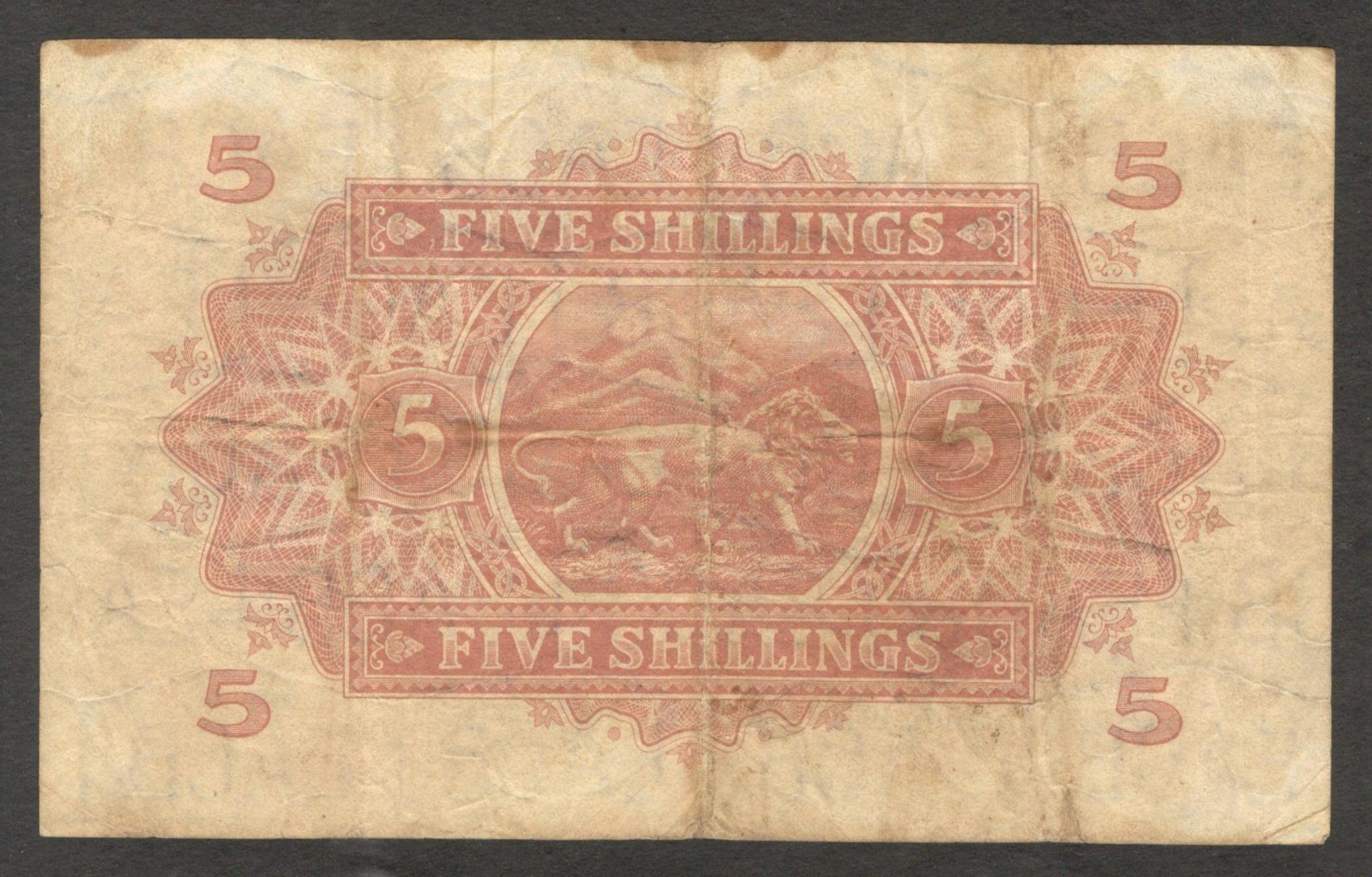 East Africa 5 Shillings King George VI P-28a 1941 VF - Image 6