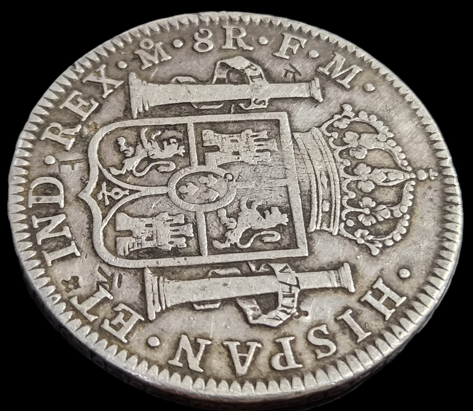 Mexico Spanish Colonial 8 Reales Carol Carolus IIII 1796 Mo FM Sharp Detail - Image 4