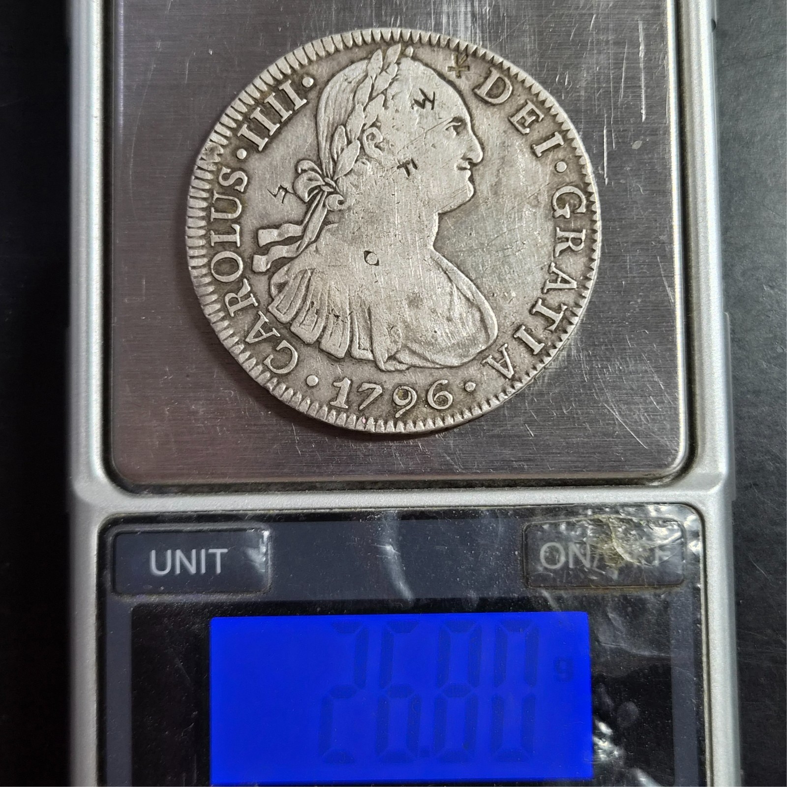 Mexico Spanish Colonial 8 Reales Carol Carolus IIII 1796 Mo FM Sharp Detail - Image 6