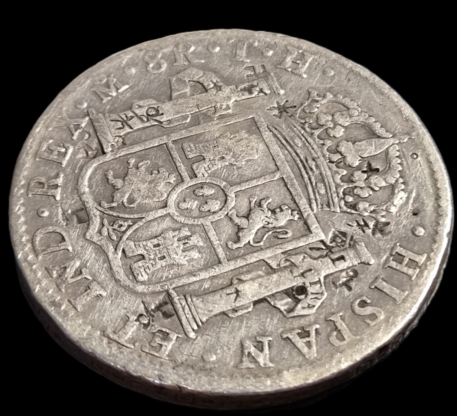 Mexico Spanish Colonial 8 Reales Carol Carolus IIII 1805 Mo TH Chinese Chopmark - Image 4