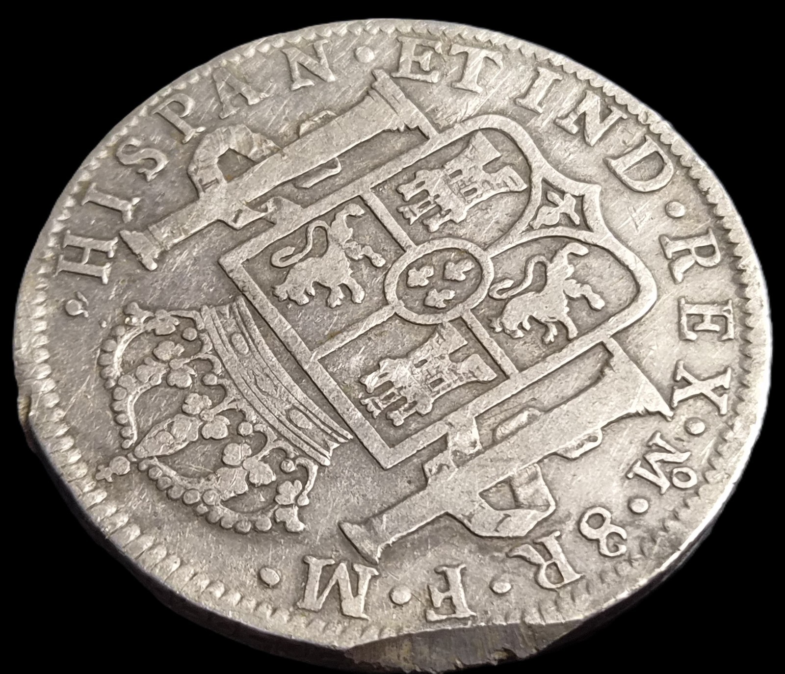 Mexico Spanish Colonial 8 Reales Carol Carolus III 1786 Mo FM Mexico City Mint - Image 4