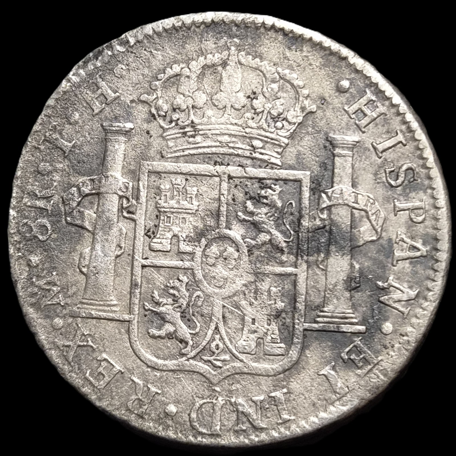 Mexico Spanish Colonial 8 Reales Carol Carolus IIII 1806 Mo TH Mexico City Mint - Image 2